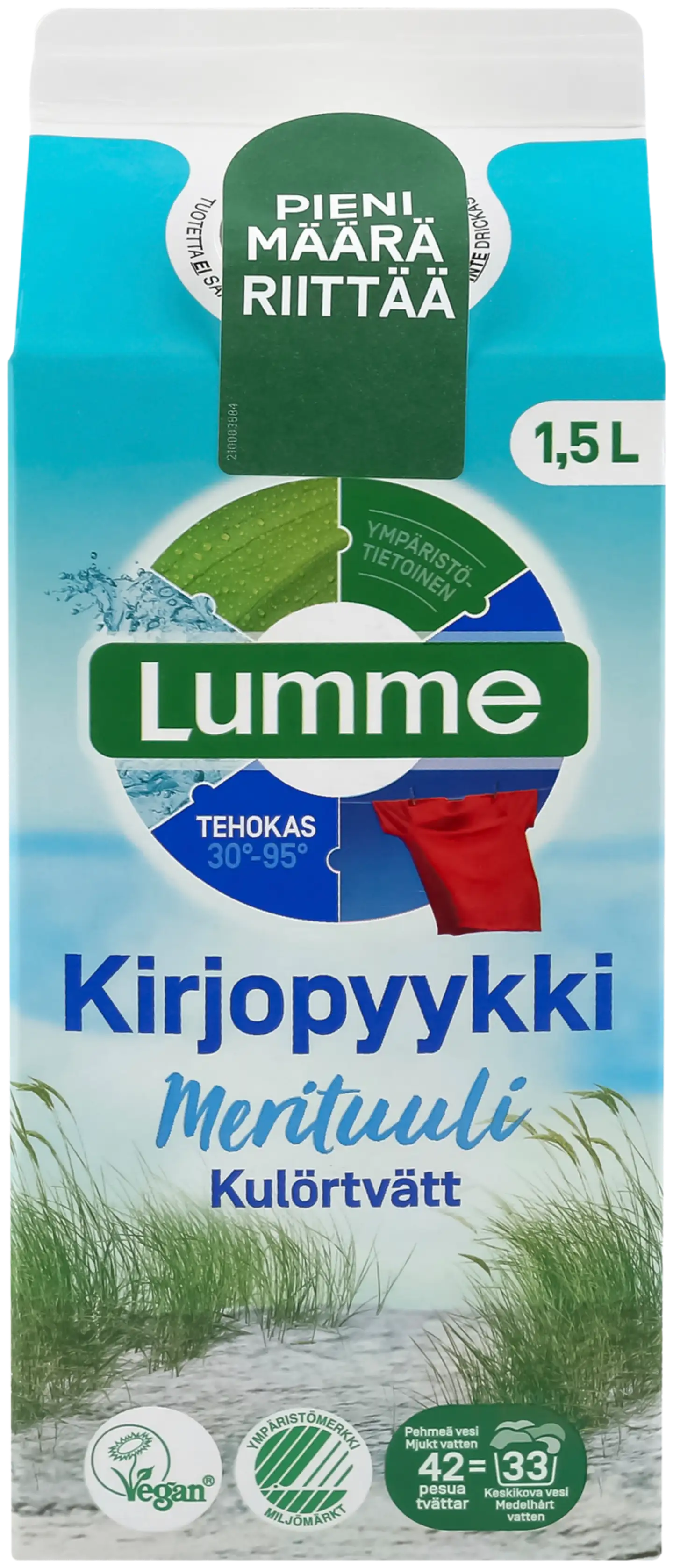 Lumme Kirjopyykki Merituuli tiivistetty pyykinpesuneste 1500ml