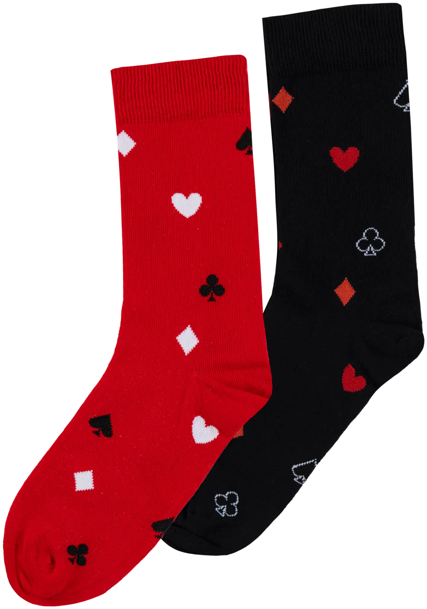 WKLY. miesten sukat 193W322606 2-pack - Red/black - 1