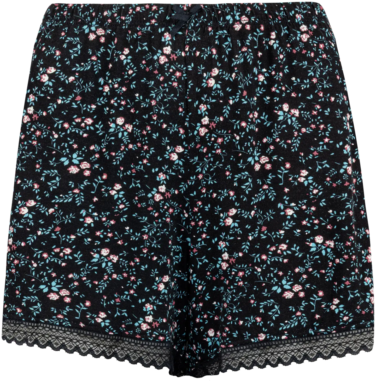 TEX naisten pyjamashortsit I993710 - BLACK 1 - 1
