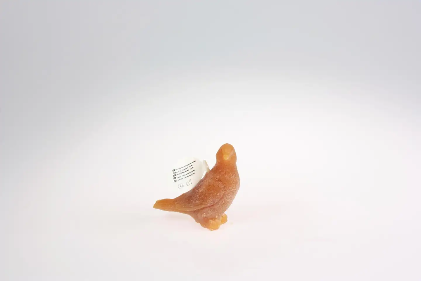 Lintu kynttilä 9 cm ruskea