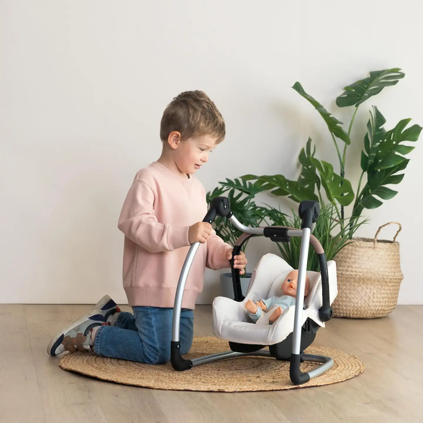 Smoby Maxi-Cosi Nuken 3in1 syöttötuoli: tuoli, turvakaukalo ja keinu - 5
