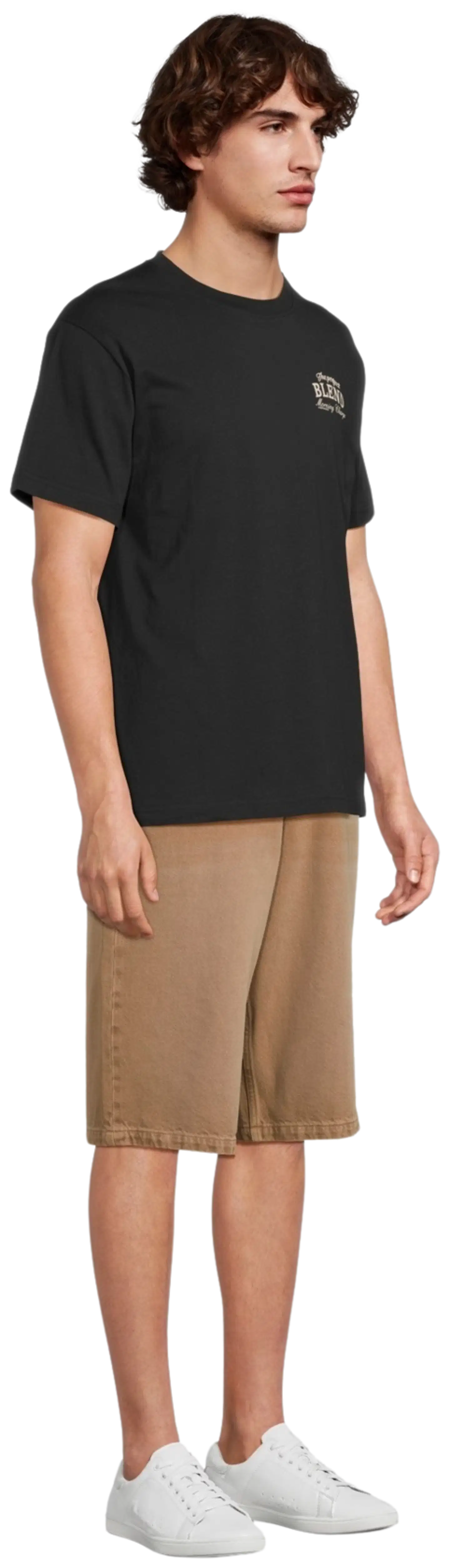 WKLY. miesten farkkubermudat Loose fit 202W152607 - Brown denim washed - 4