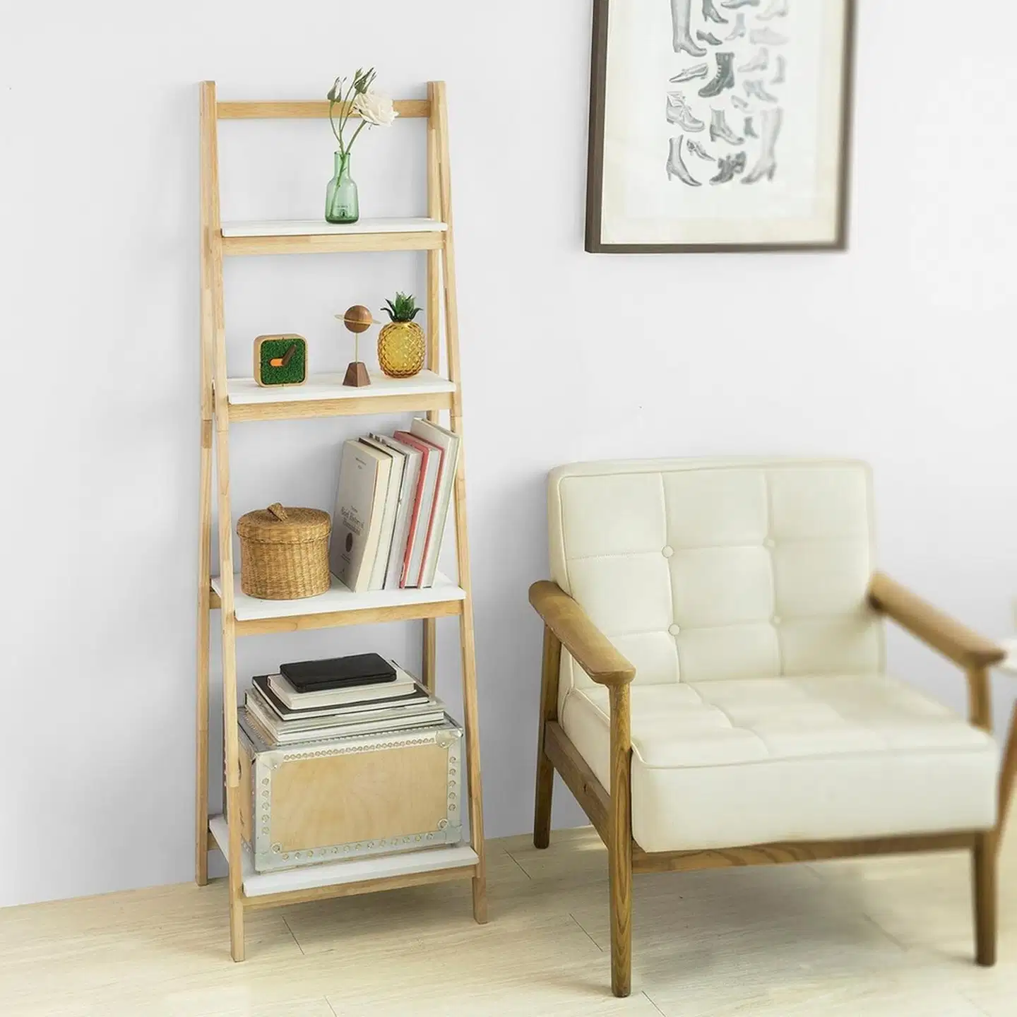 SoBuy hylly luonnollinen FRG162-N - 6