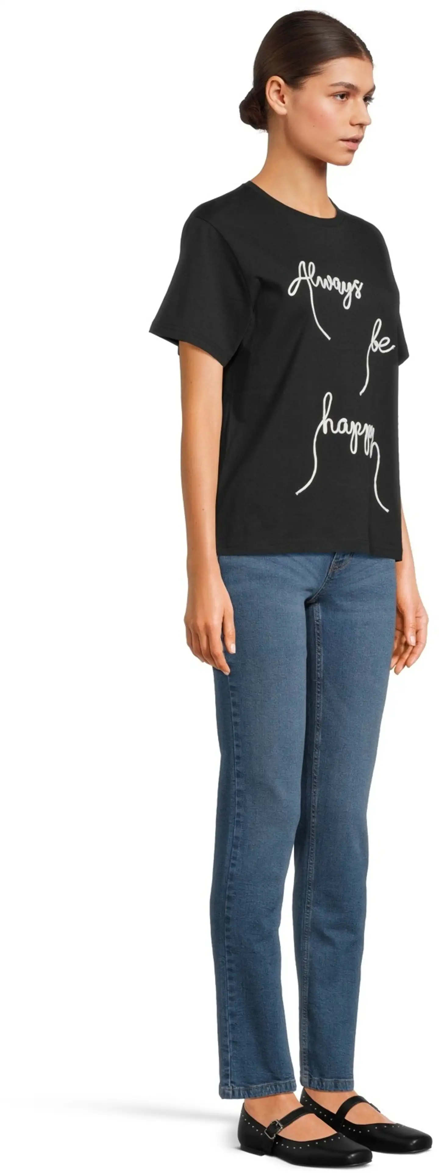 WKLY. naisten T-paita 213W030121 - BLACK - 4