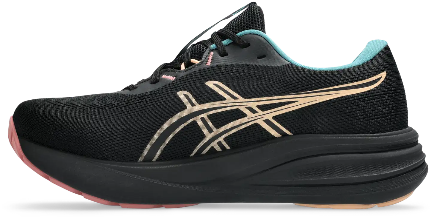 Asics Gel-Pulse 17 naisten Gore-Tex kenkä - BLACK/APRICOT CRUSH - 4