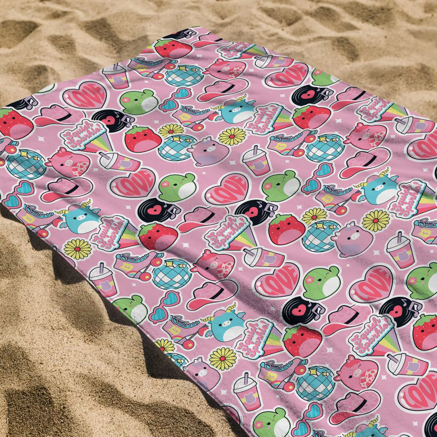 Squishmallows lasten kylpypyyhe 70x140 cm - 3
