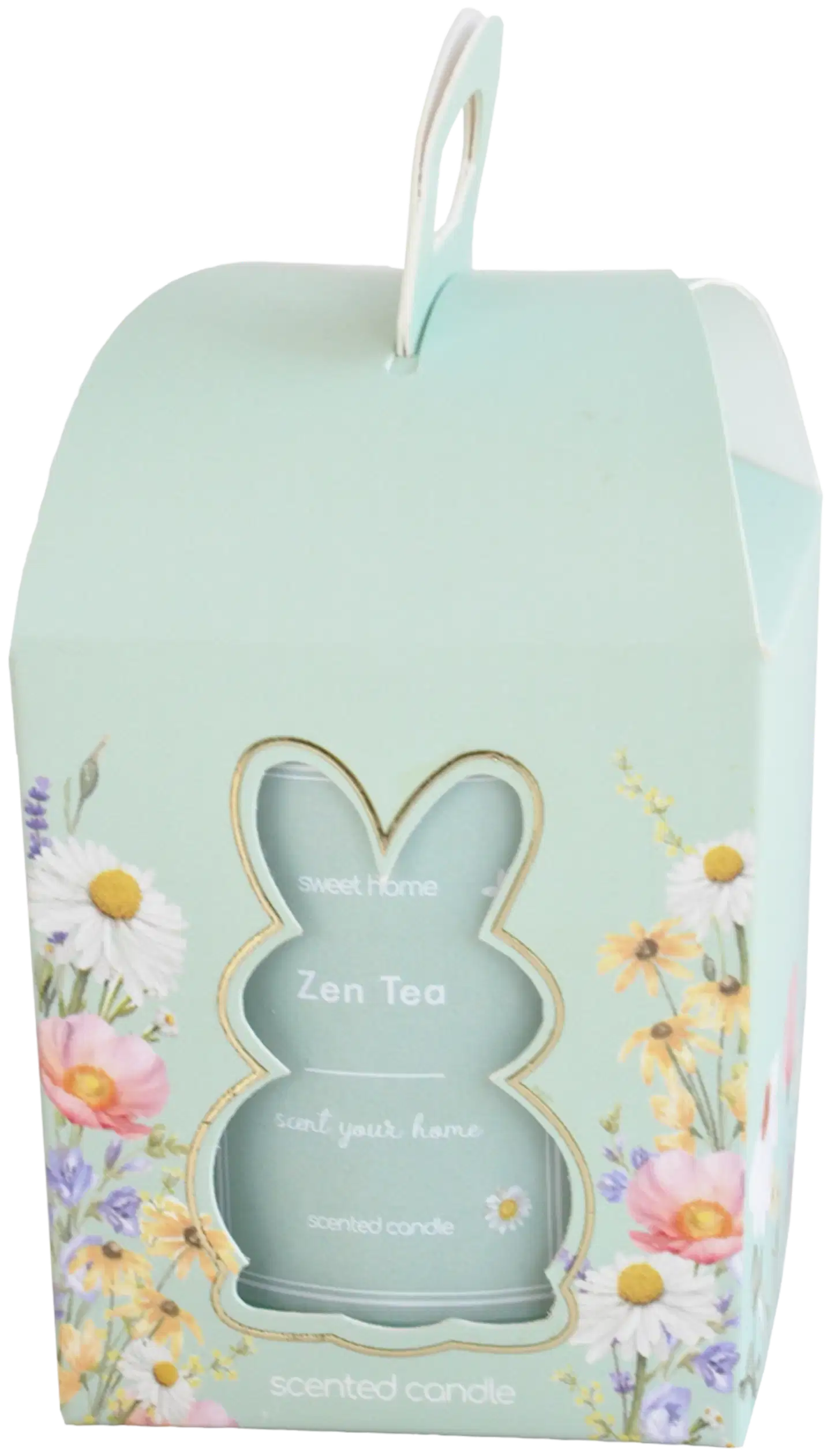 Lasikynttilä 7,5x8 cm paketissa vihreä, tuoksu Zen Tea - 1