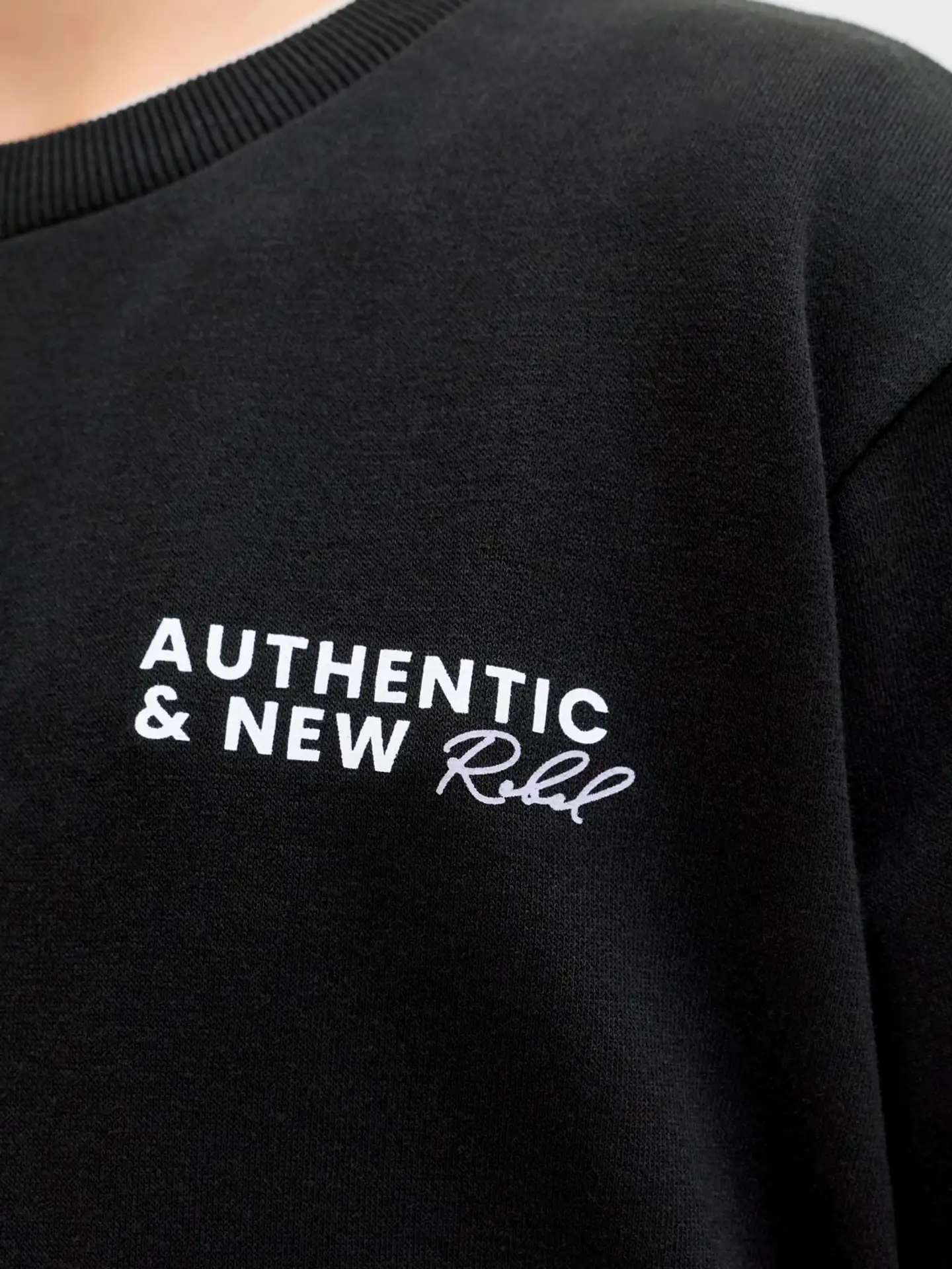 JJ REBEL JUNIOR lasten collegepusero - BLACK - 8