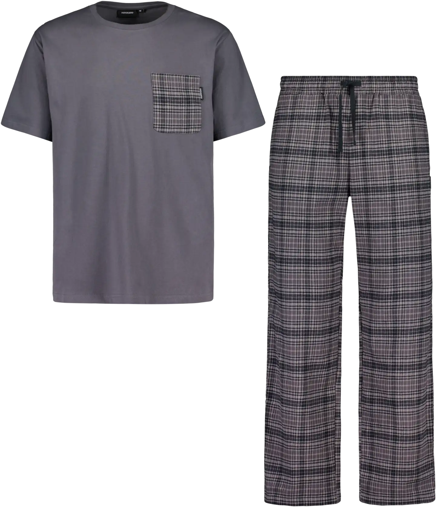 Reino&Aino miesten pyjama Reino - Grey - 1
