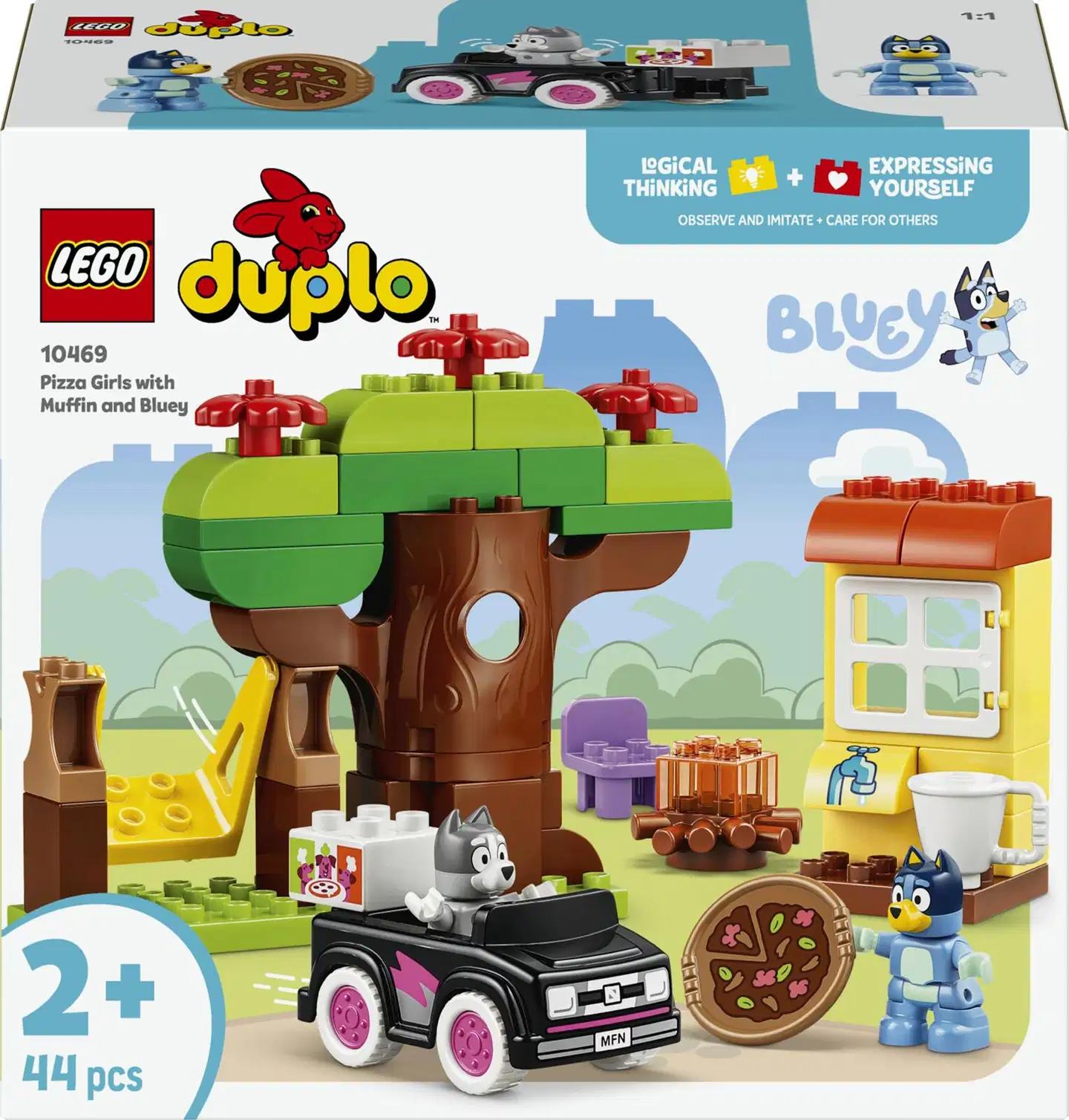 LEGO® DUPLO Bluey 10469 Muhvi ja Tuuri pizzatyttöinä - 3