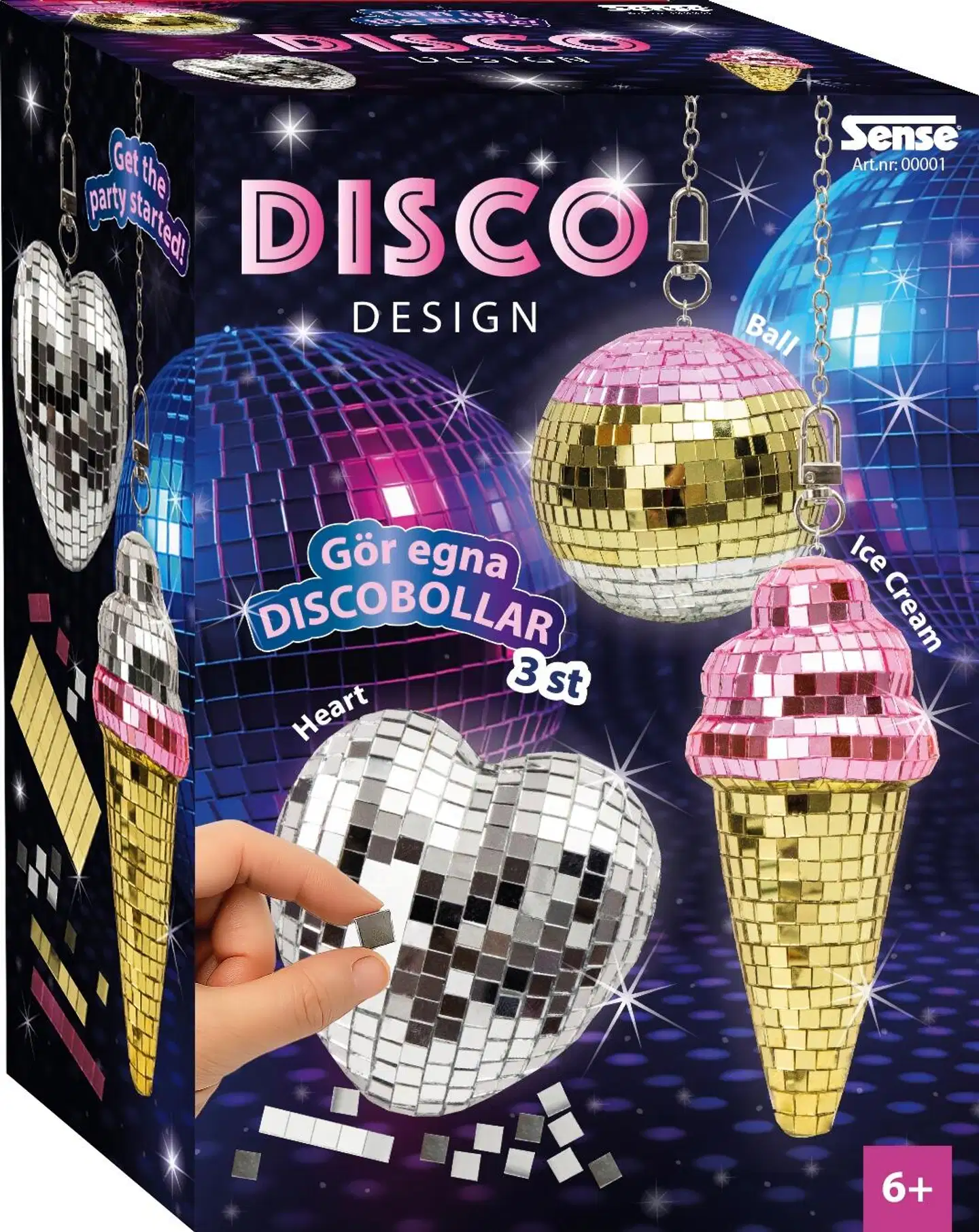 Sense tee se itse discopallot 3 kpl - 1