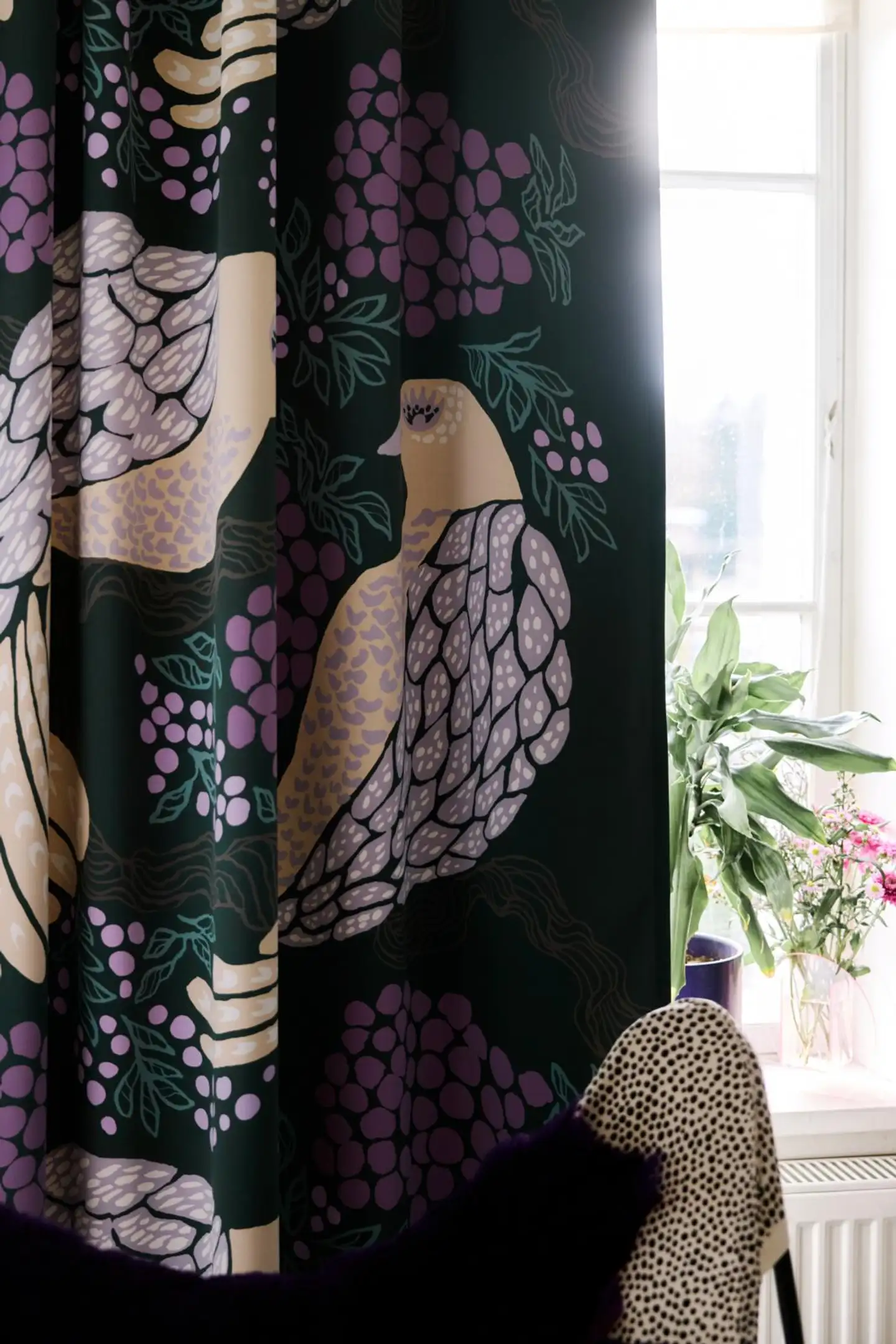 Vallila pimennysverho Viserrys 140x250 cm vihreälila - 2