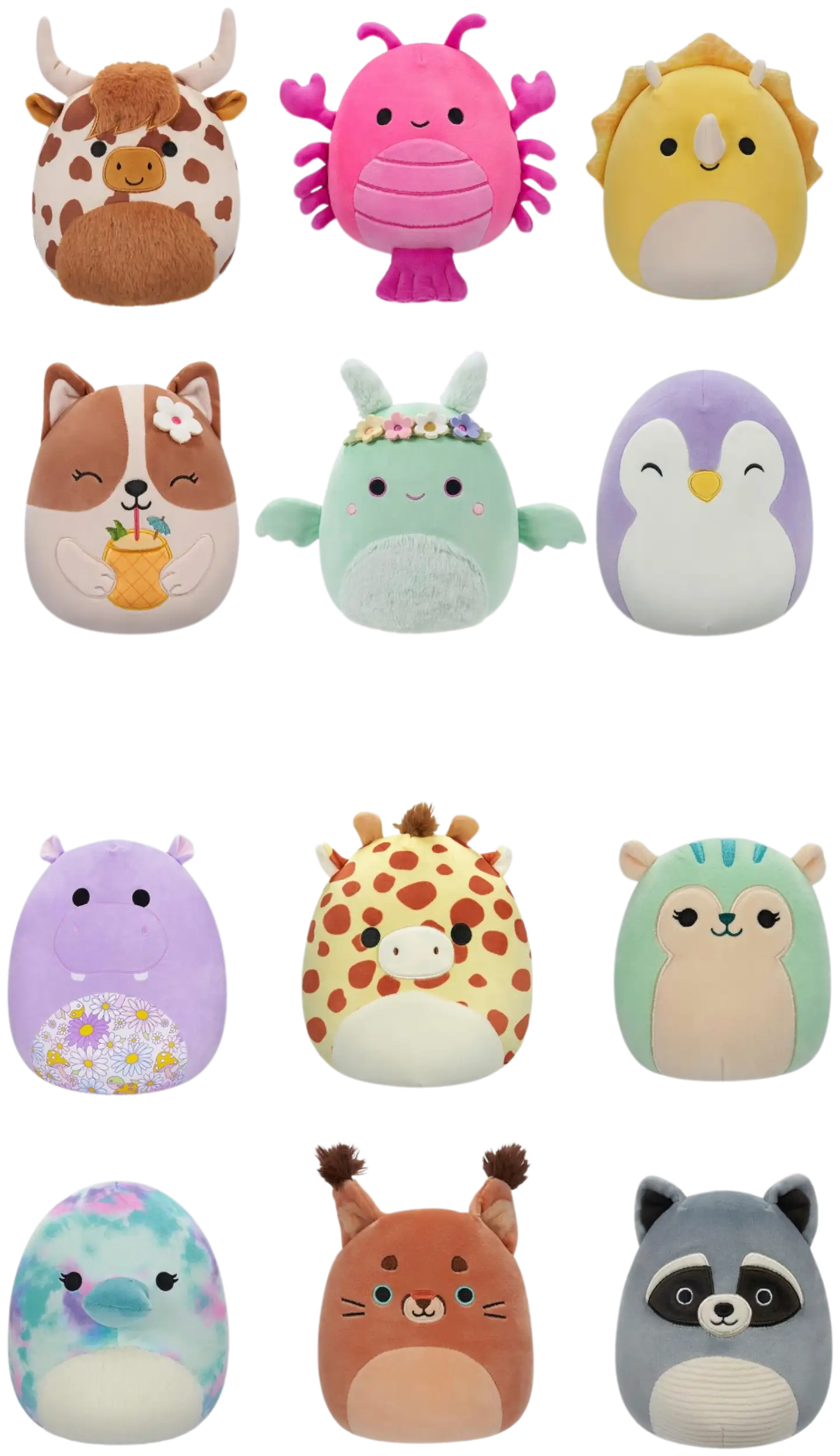 Squishmallows pehmolelu 19 cm P19 AC, erilaisia - 1