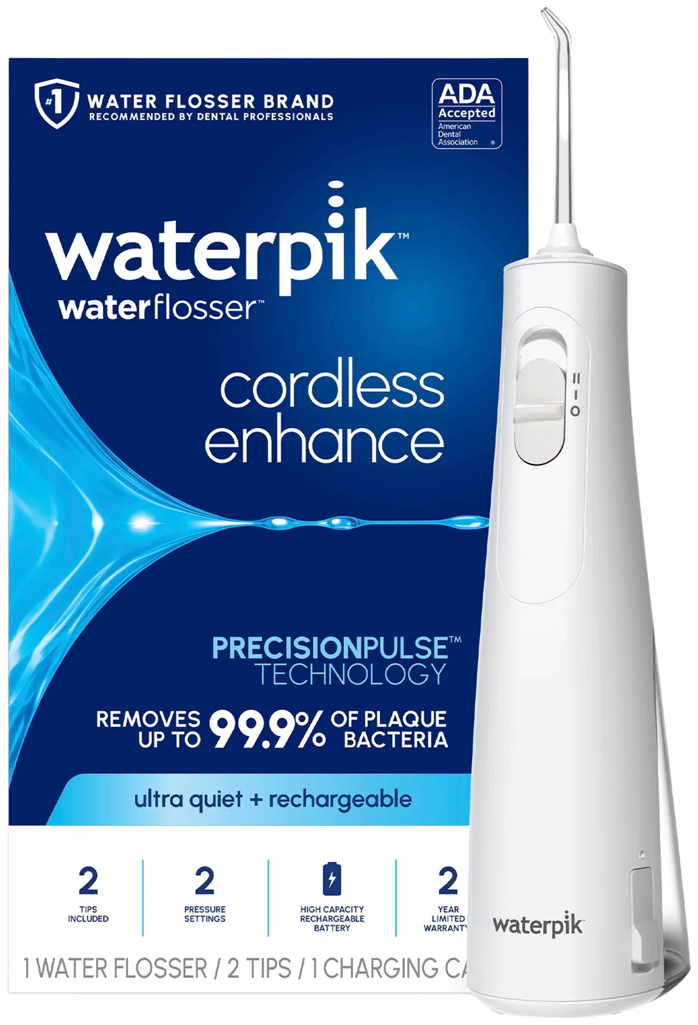 Waterpik WF-21 Cordless Enhance 3000 langaton hammasvälisuihku - 1