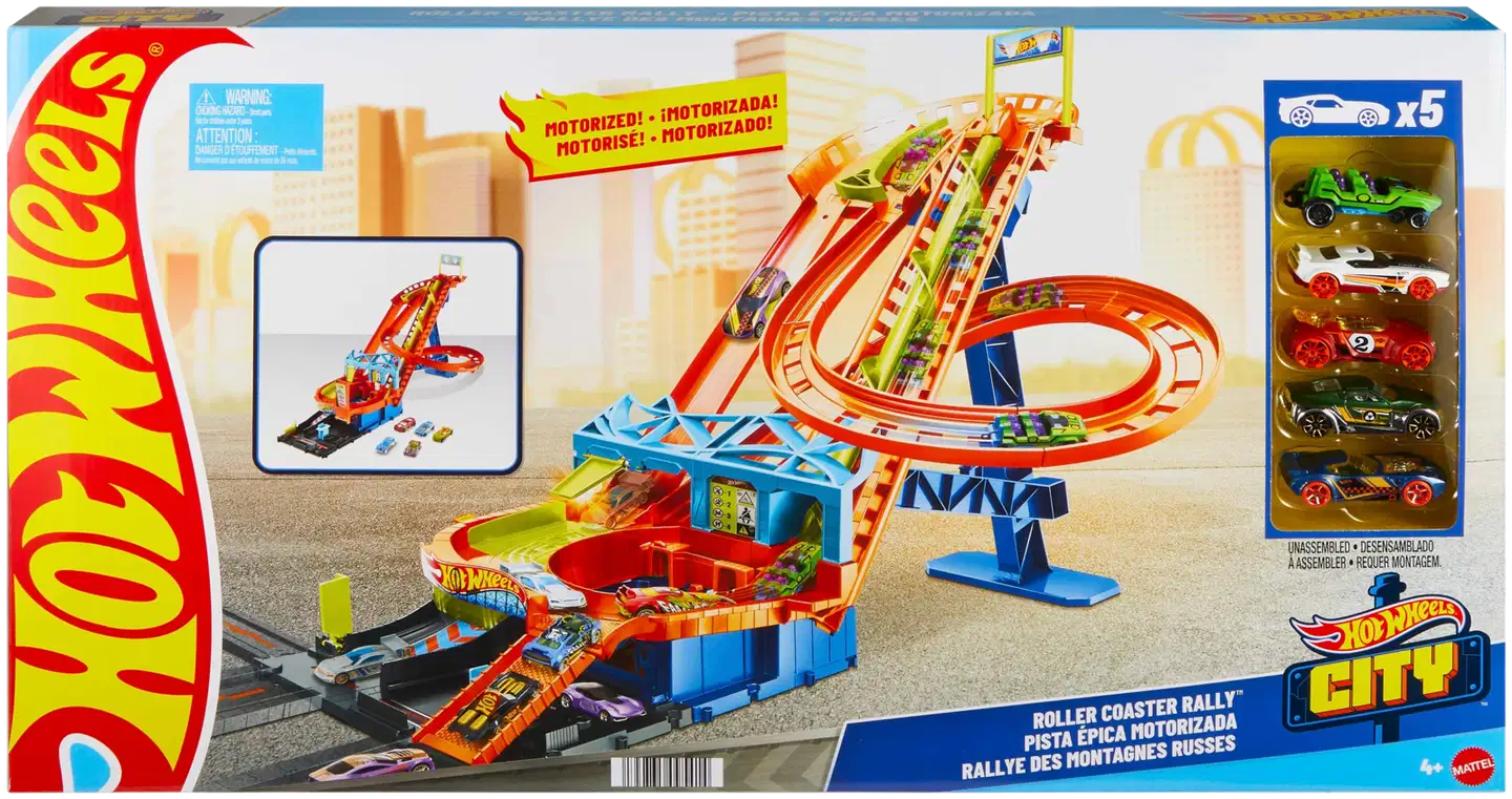 Hot Wheels Roller Coaster Rally autorata - 4