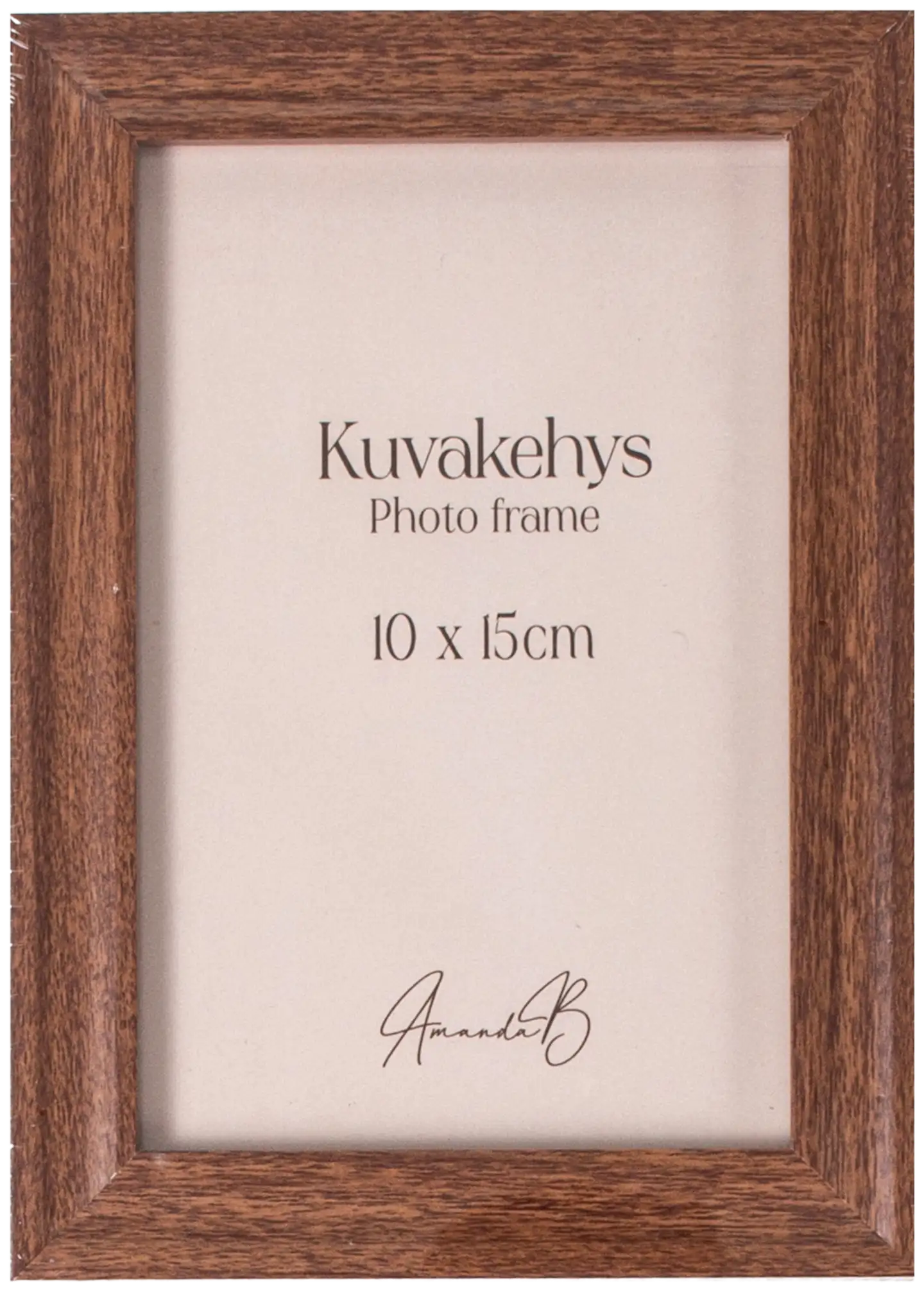 AmandaB Valokuvakehys 10x15cm, tumma puu