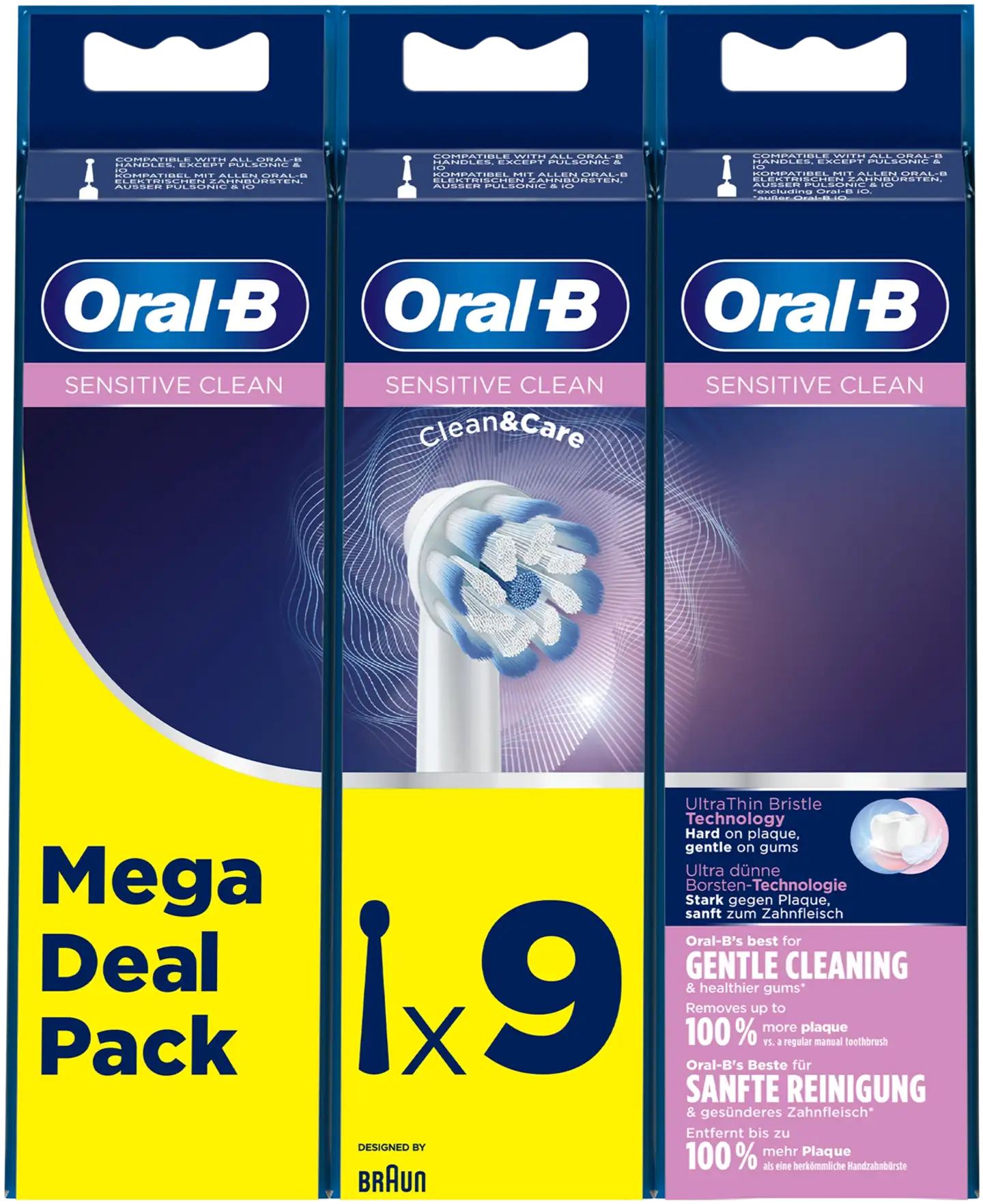 Oral-B Vaihtoharja Sensitive Clean 9 Kpl