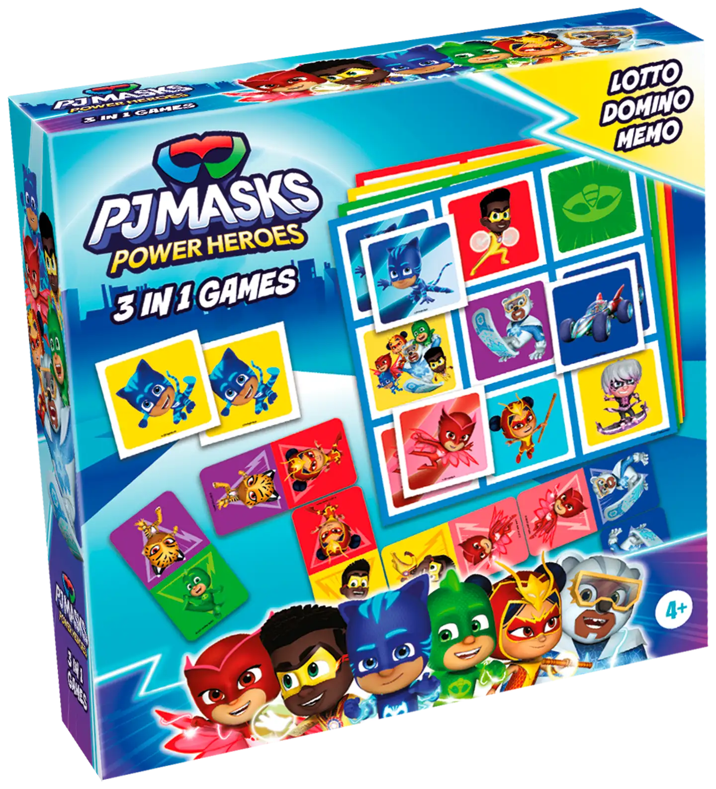 Tactic lautapeli PJ Masks 3 in 1 Lotto, Domino, Memo - 1