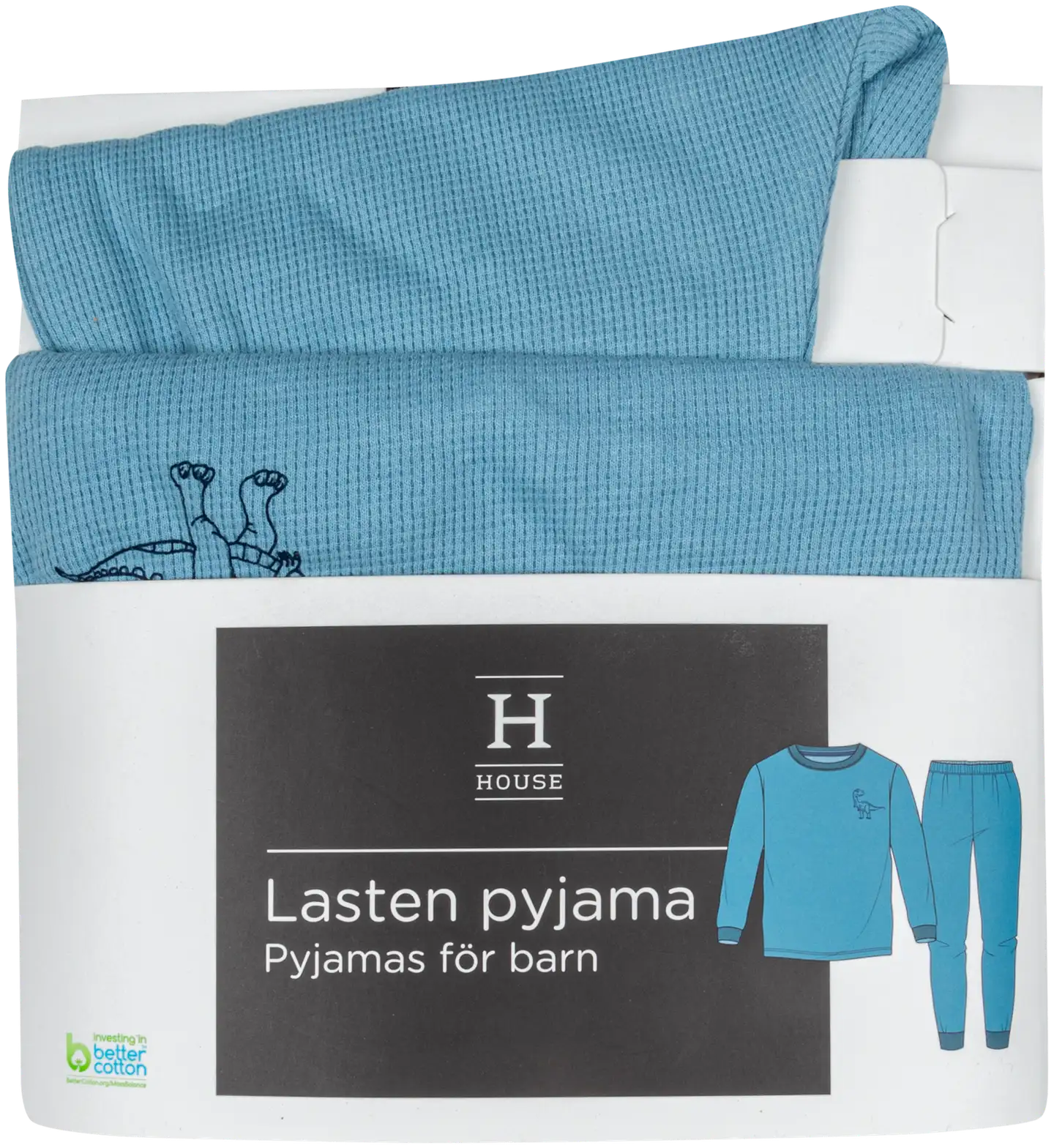 House lasten pyjama 232H042507 - Dusty Blue - 4