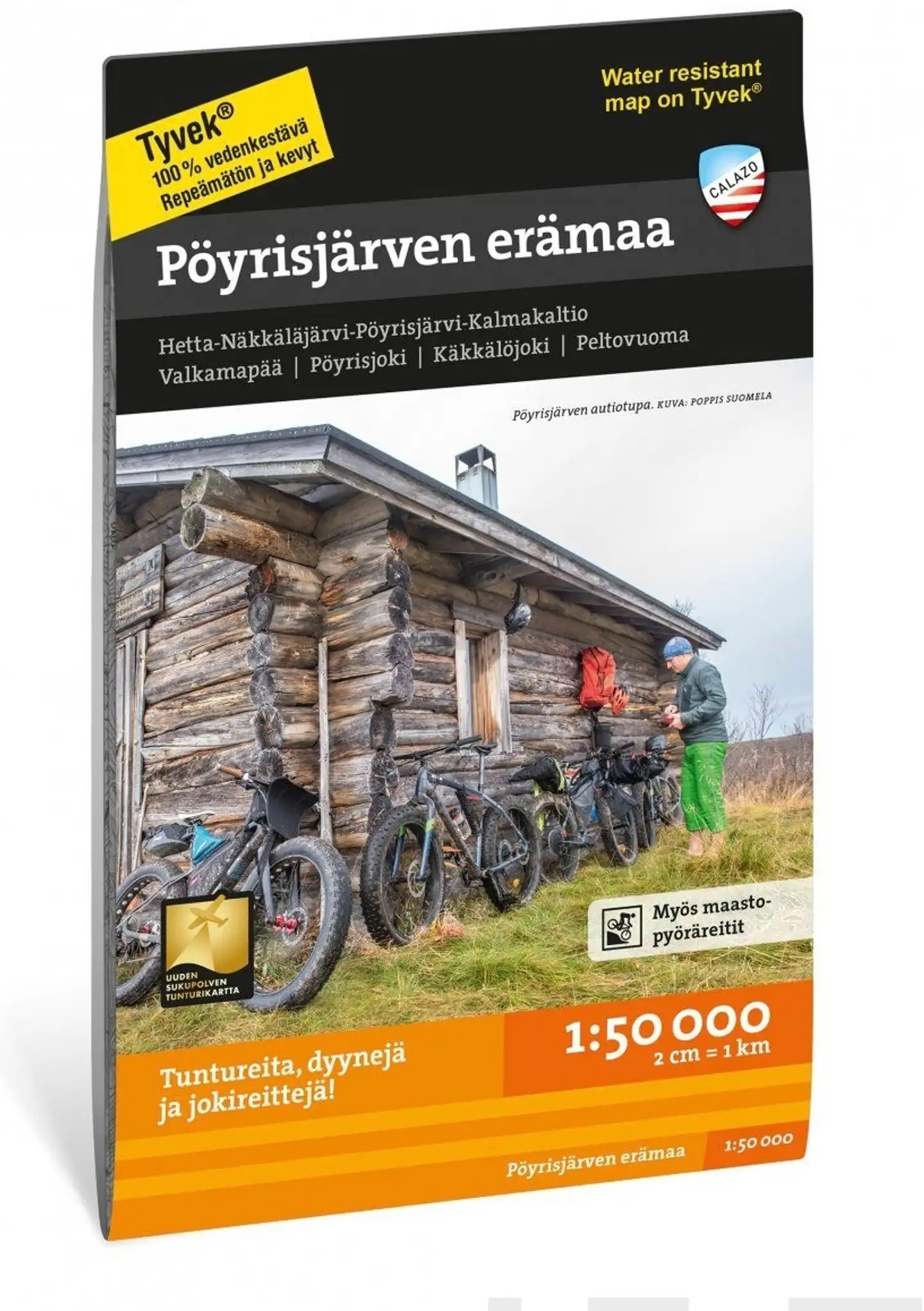 Pöyrisjärven erämaa Vedenkestävä retkeilykartta