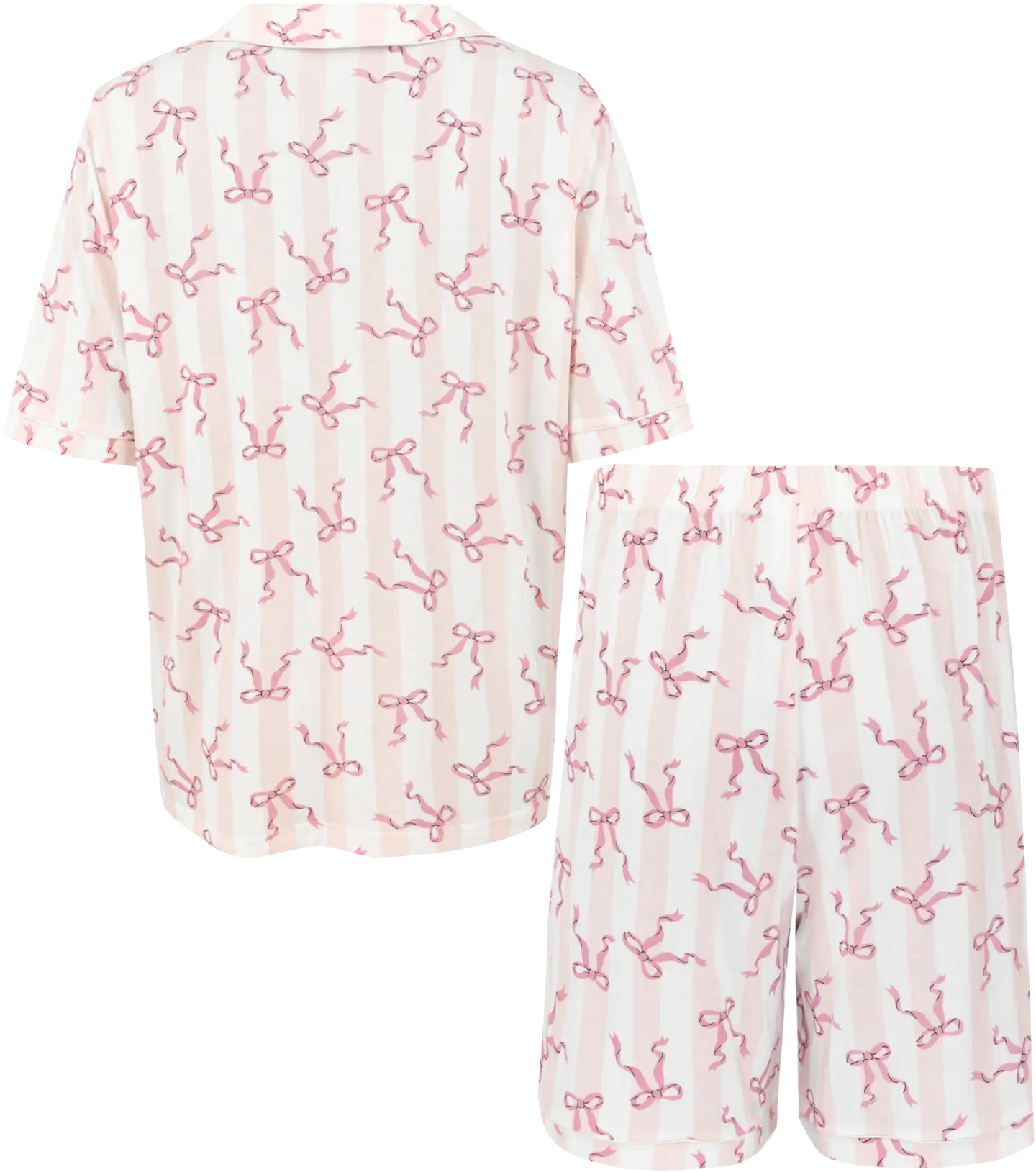 Actuelle naisten shortsipyjama 212A042624 - AOP - 2