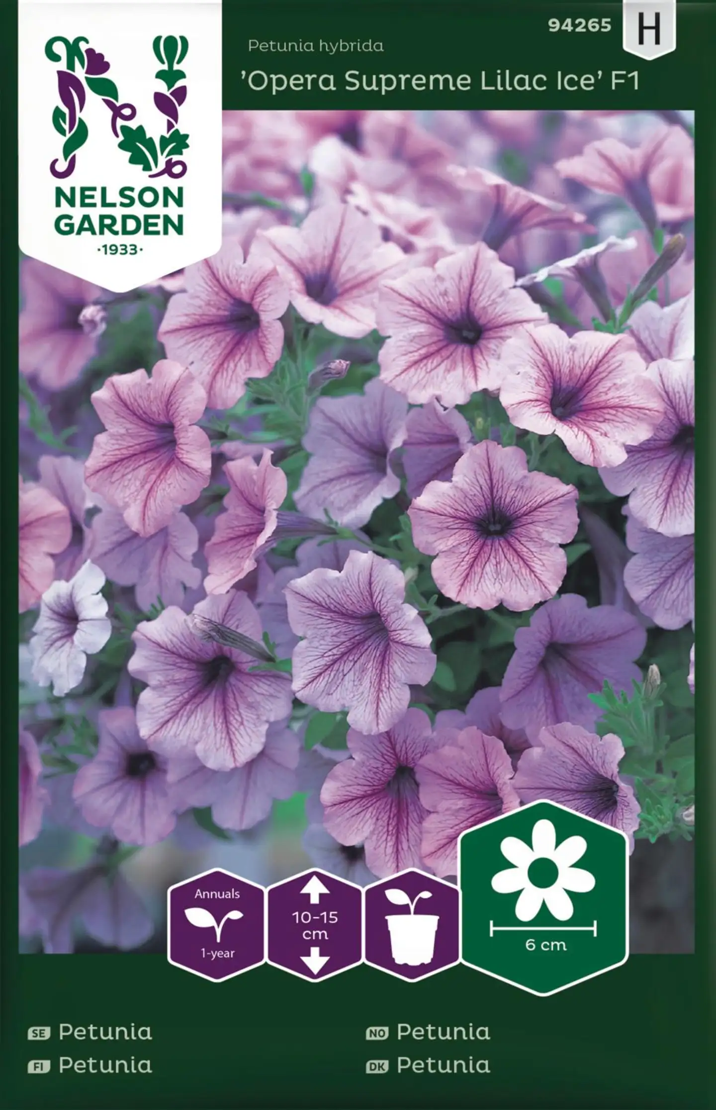 Nelson Garden Petunia Supreme Lilac Ice F1