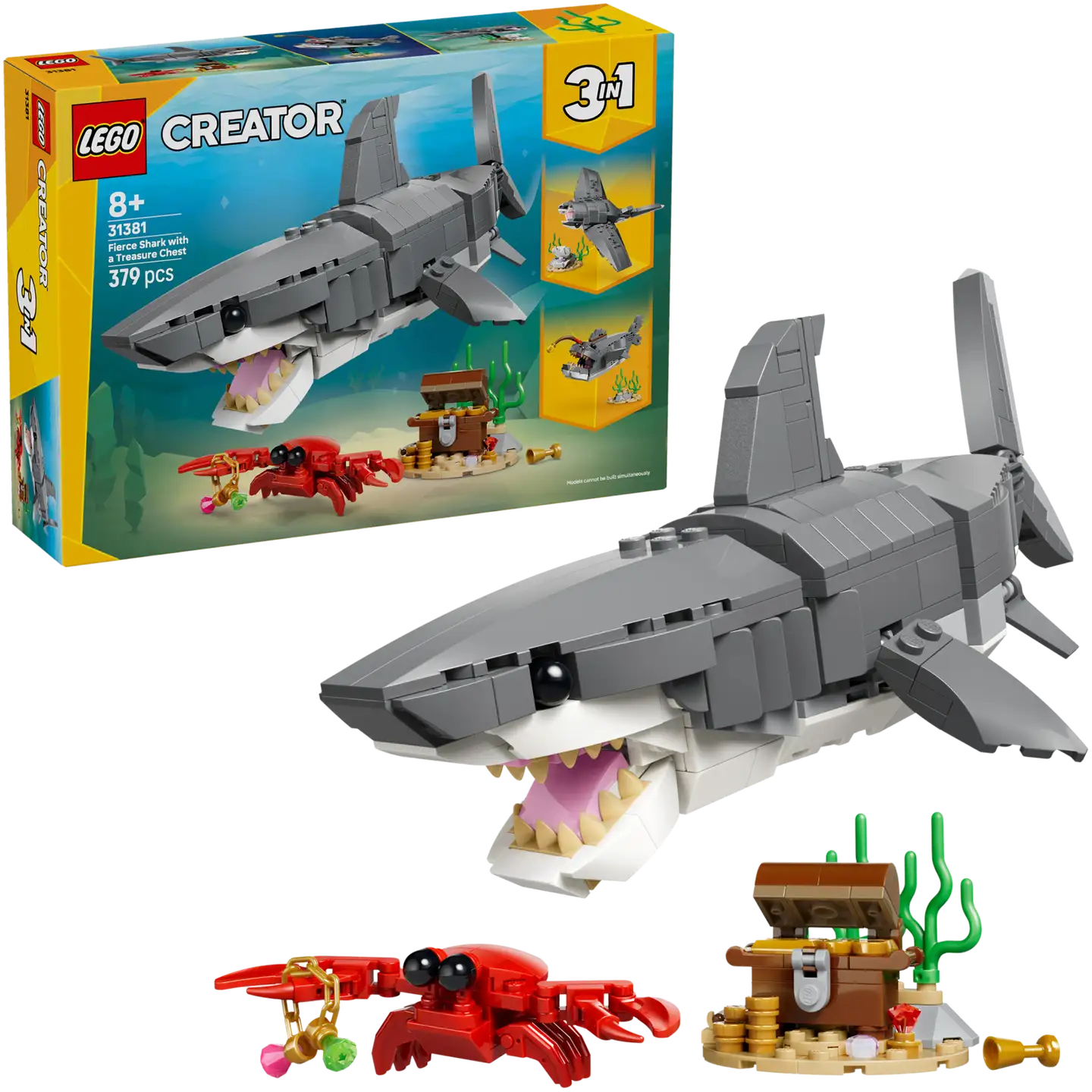 LEGO® LEGO Creator 31381 Hurja hai ja aarrearkku - 1