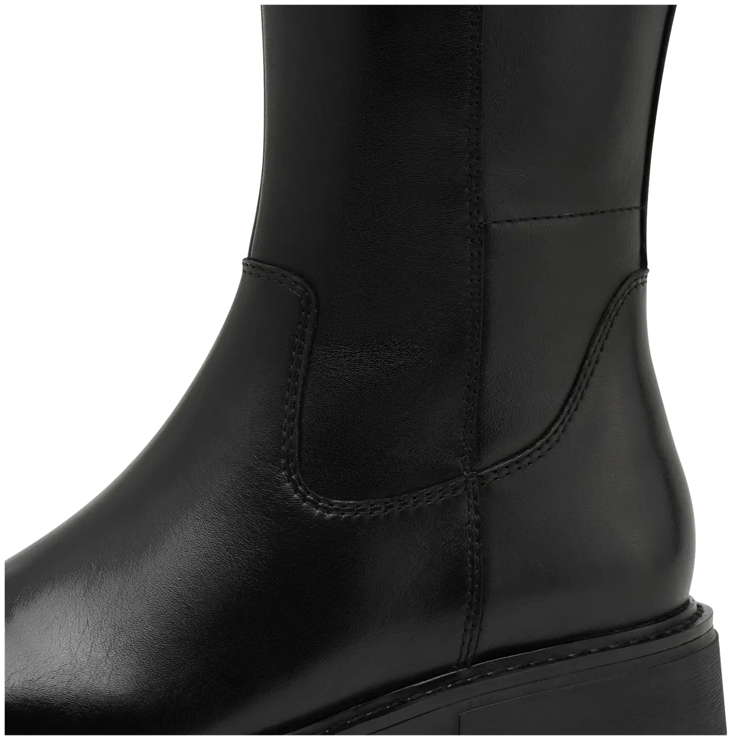 Jana shoes naisten nahkasaapas 25702 - BLACK - 4