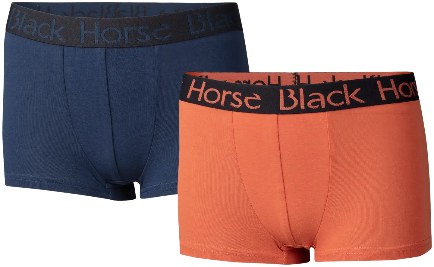 Black Horse lasten bokserit 2-pack J026 - Cognac-Midnight Blue - 1