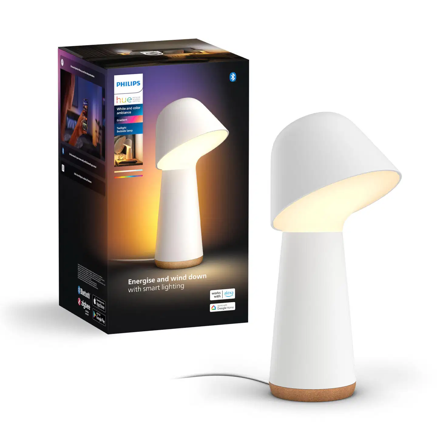 Philips Hue Twilight -yöpöytävalaisin 13.4W 2000-6500K 1380LM valkoinen - 3