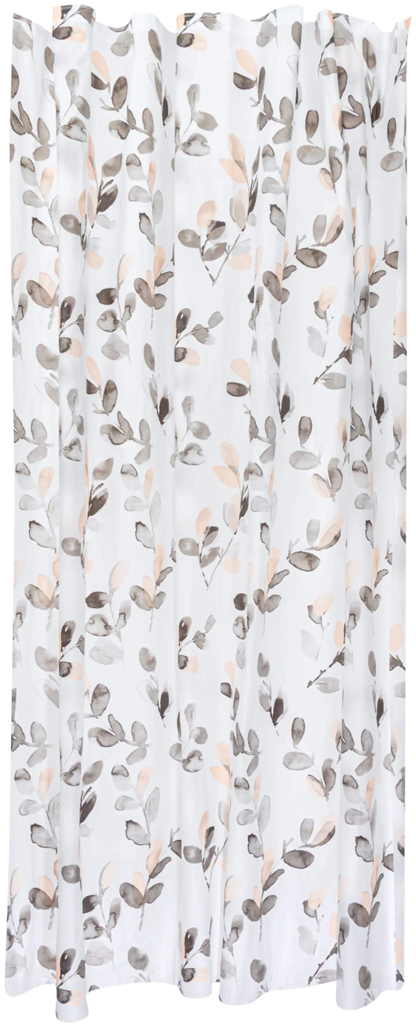 House suihkuverho Leaves 180x200 cm, musta/beige - 1