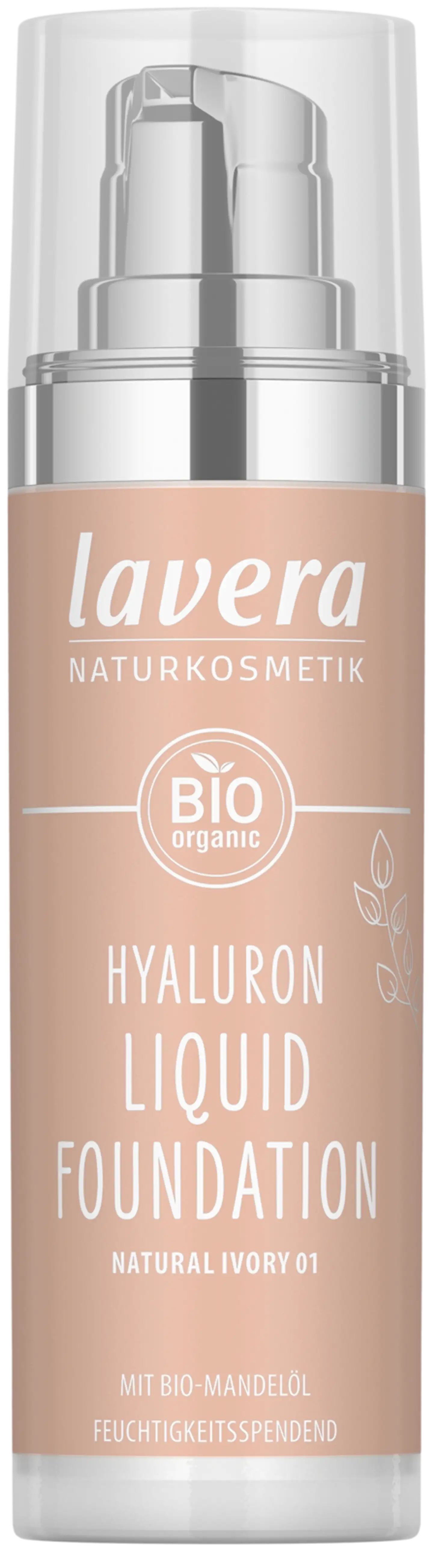 lavera Hyaluron Liquid Foundation -Natural Ivory 01- 30 ml