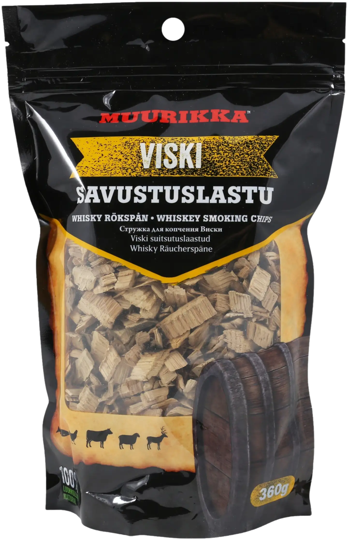 Muurikka Savustuslastu Viski 360 g