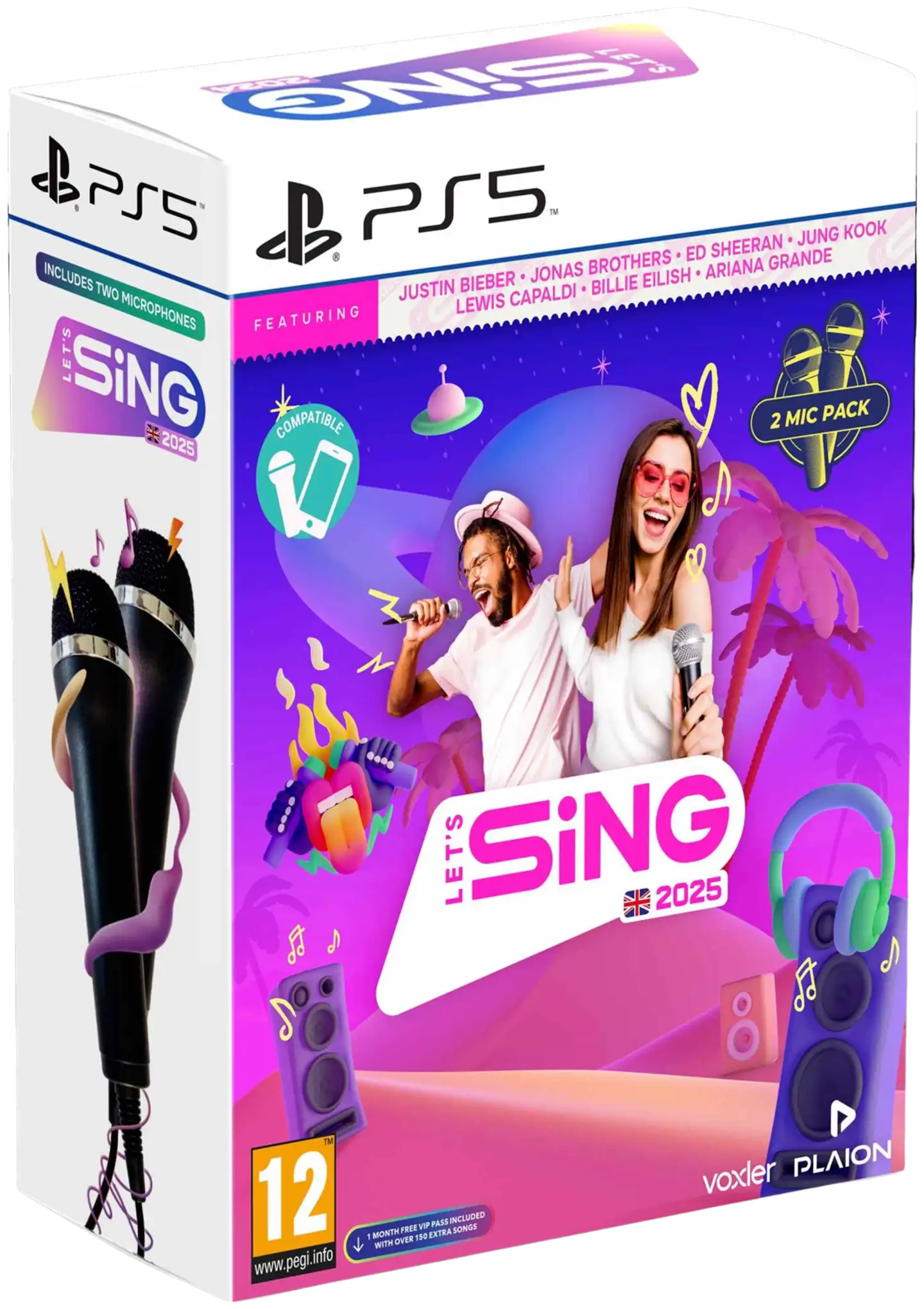 PlayStation 5 Lets Sing 2026 ja 2 mikrofonia