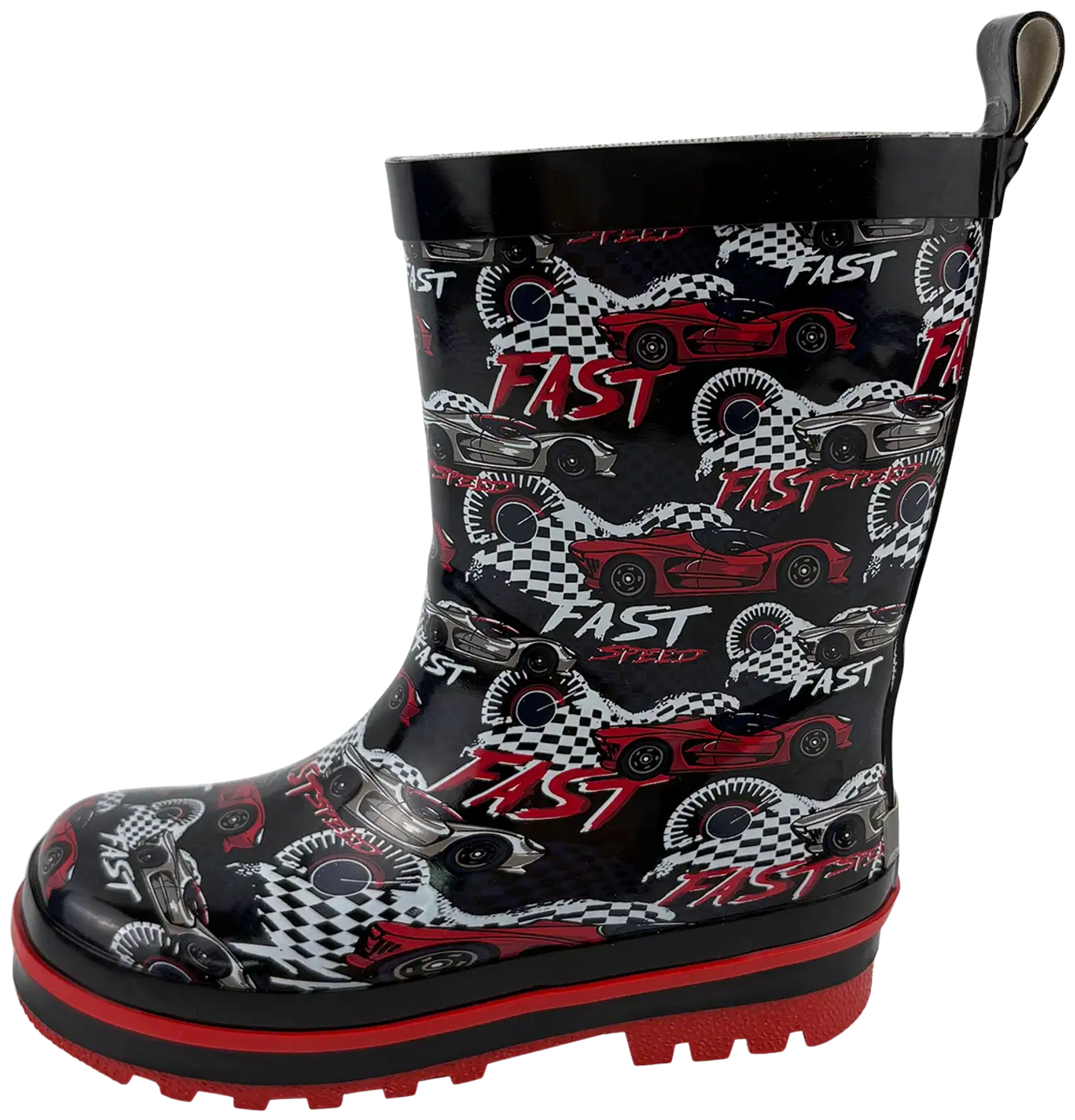 Ciraf lasten kumisaappaat Fast Speed Red RB - BLACK/RED - 3