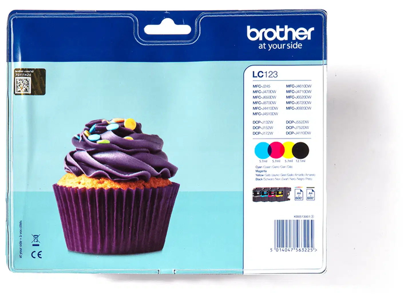 Brother mustepatruuna LC-123 BK BK/C/M/Y - 1