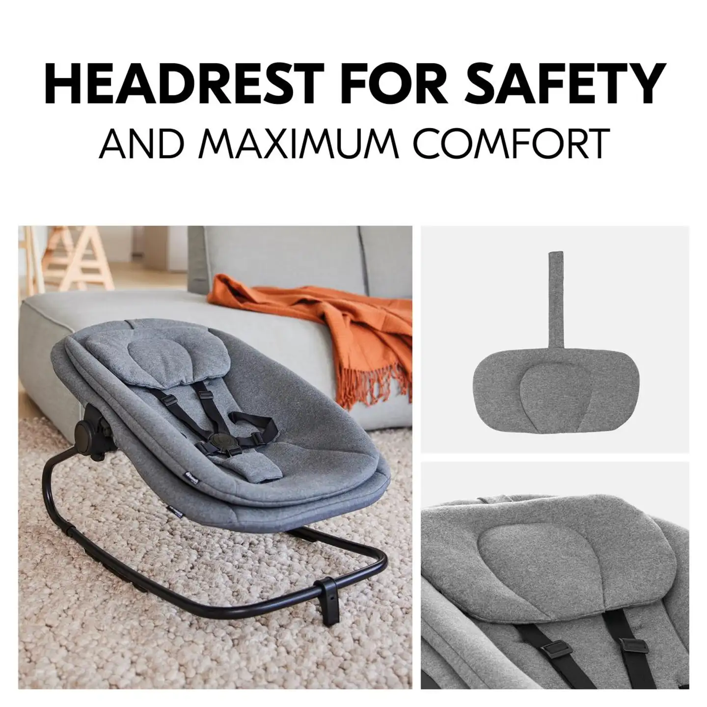 Hauck sitteri Highchair Bouncer tummanharmaa - 17