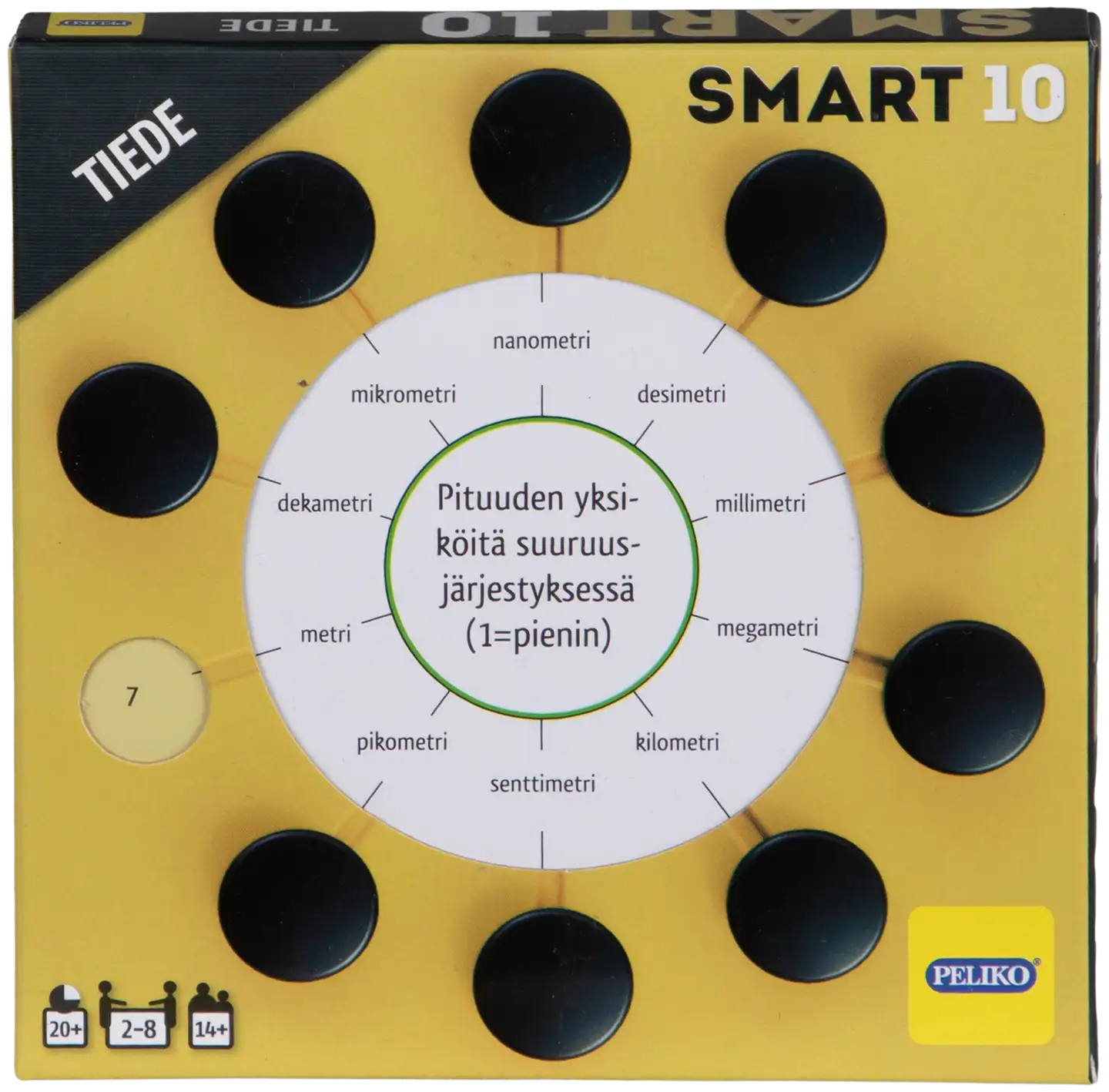 Peliko Smart10 tietopeli kysymykset tiede - 2