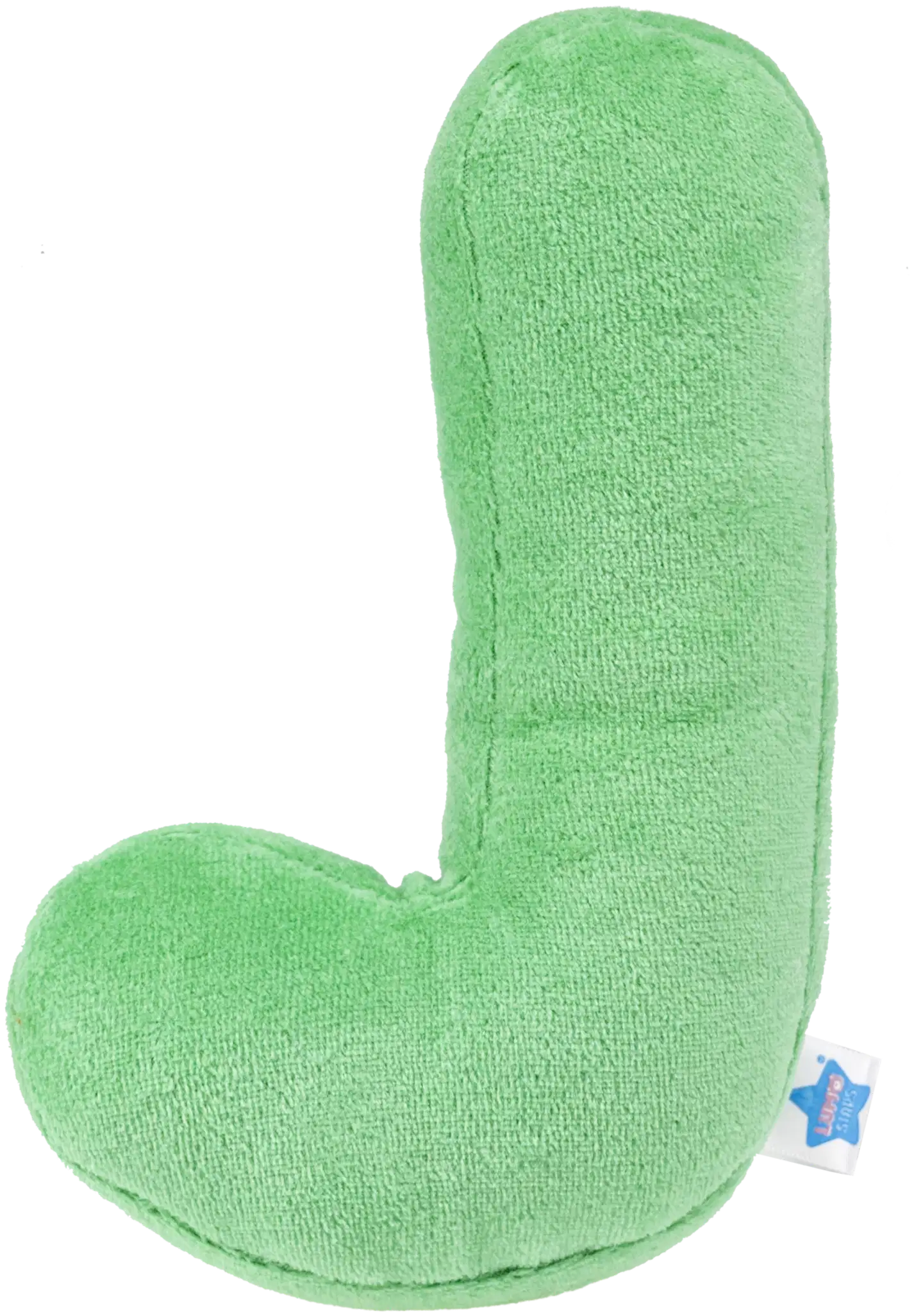 Lumo Stars Pehmokirjain J vihreä, velboa