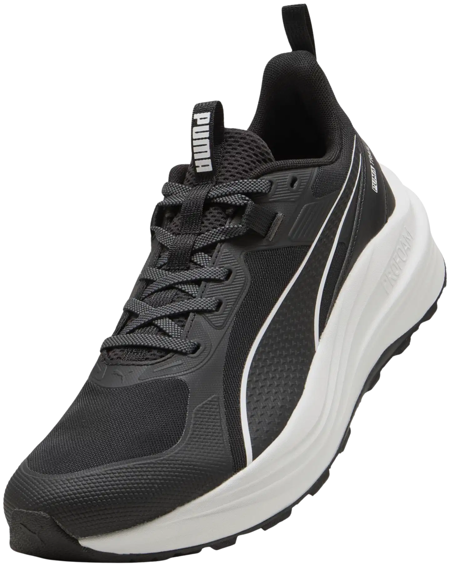 Puma miesten juoksukenkä Flare Pro Trail - PUMA Black-Feather Gray - 5