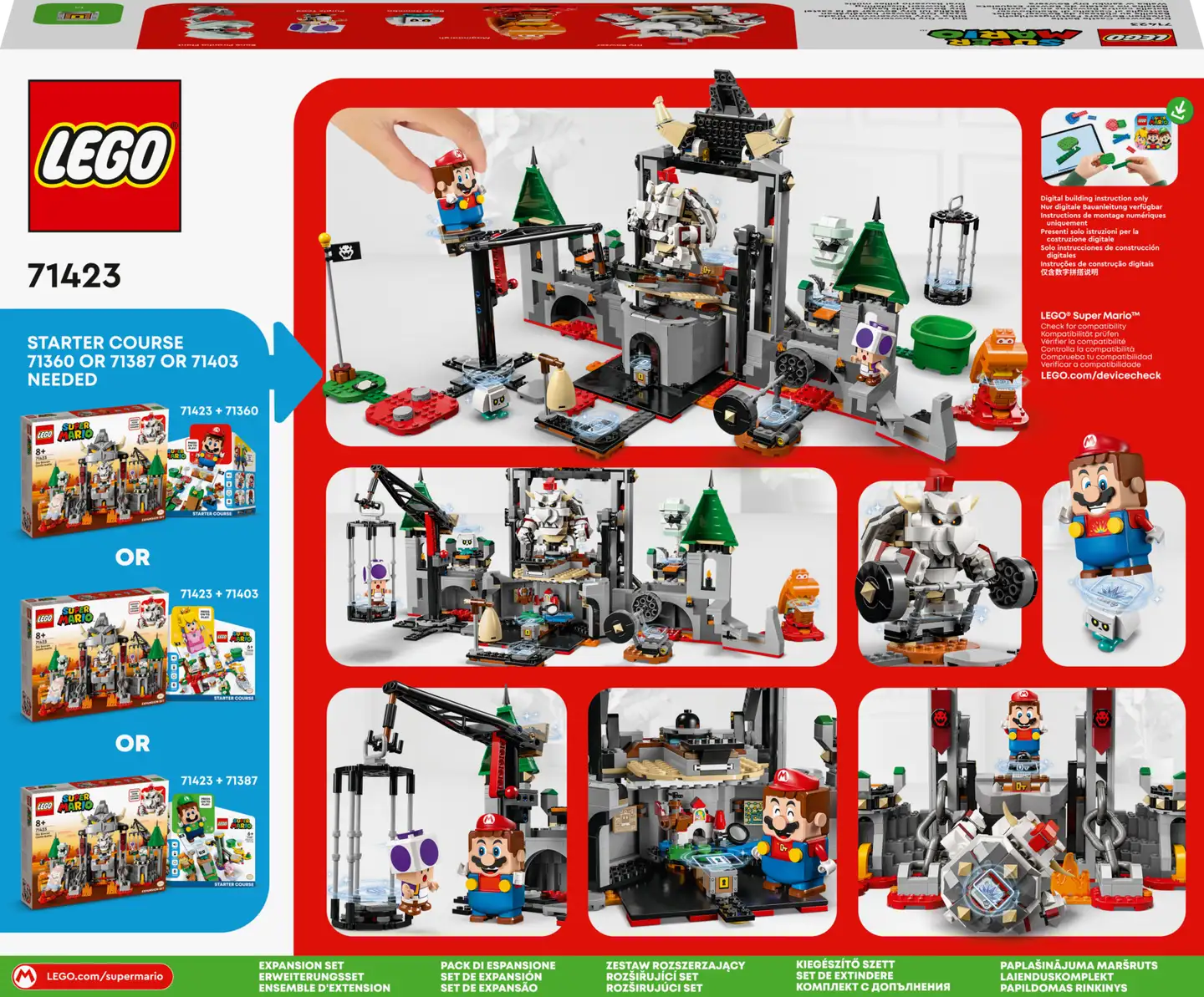 LEGO® Super Mario™ 71423 Dry Bowserin taistelu linnassa ‑laajennussarja - 2