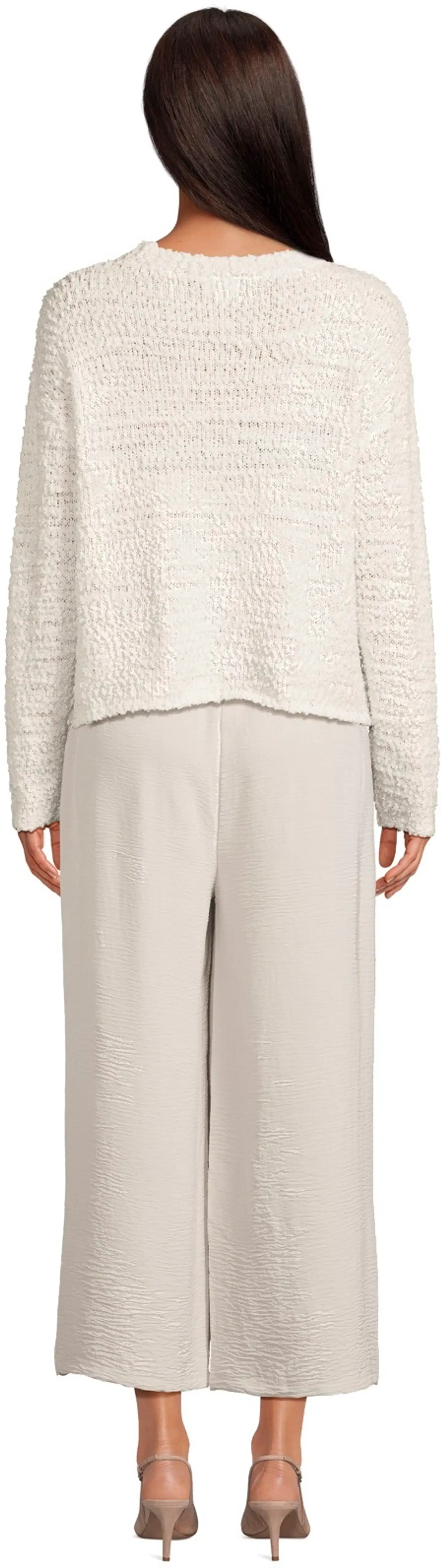 WKLY. naisten pehmeäpintainen neulepusero 213W301500 - Off White - 3