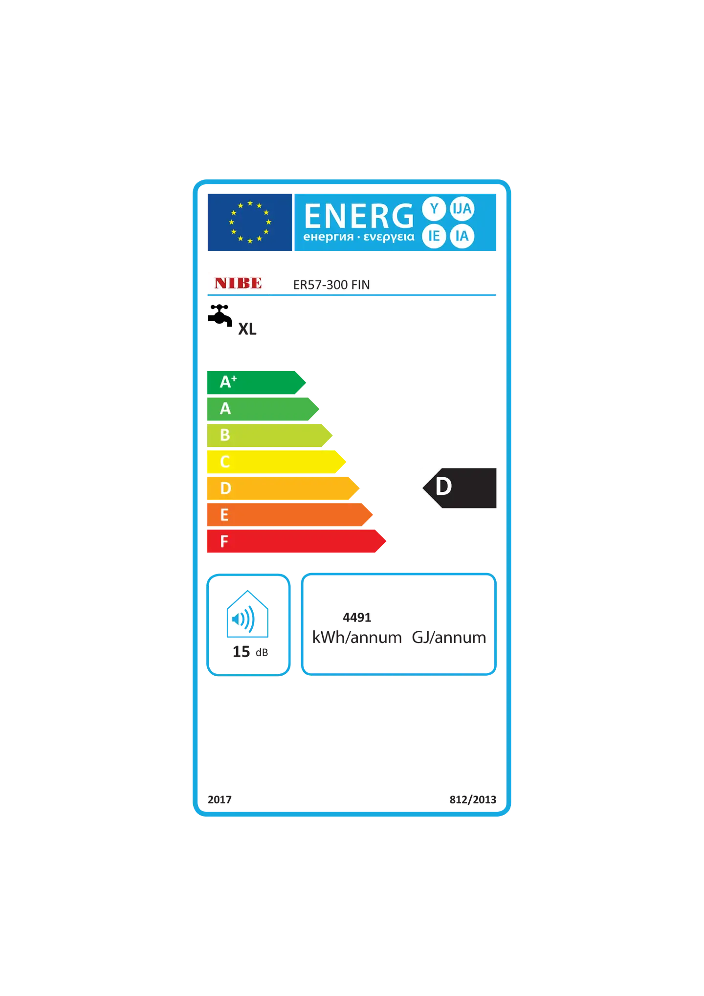 NIBE lämminvesivaraaja RST 300 l - 2