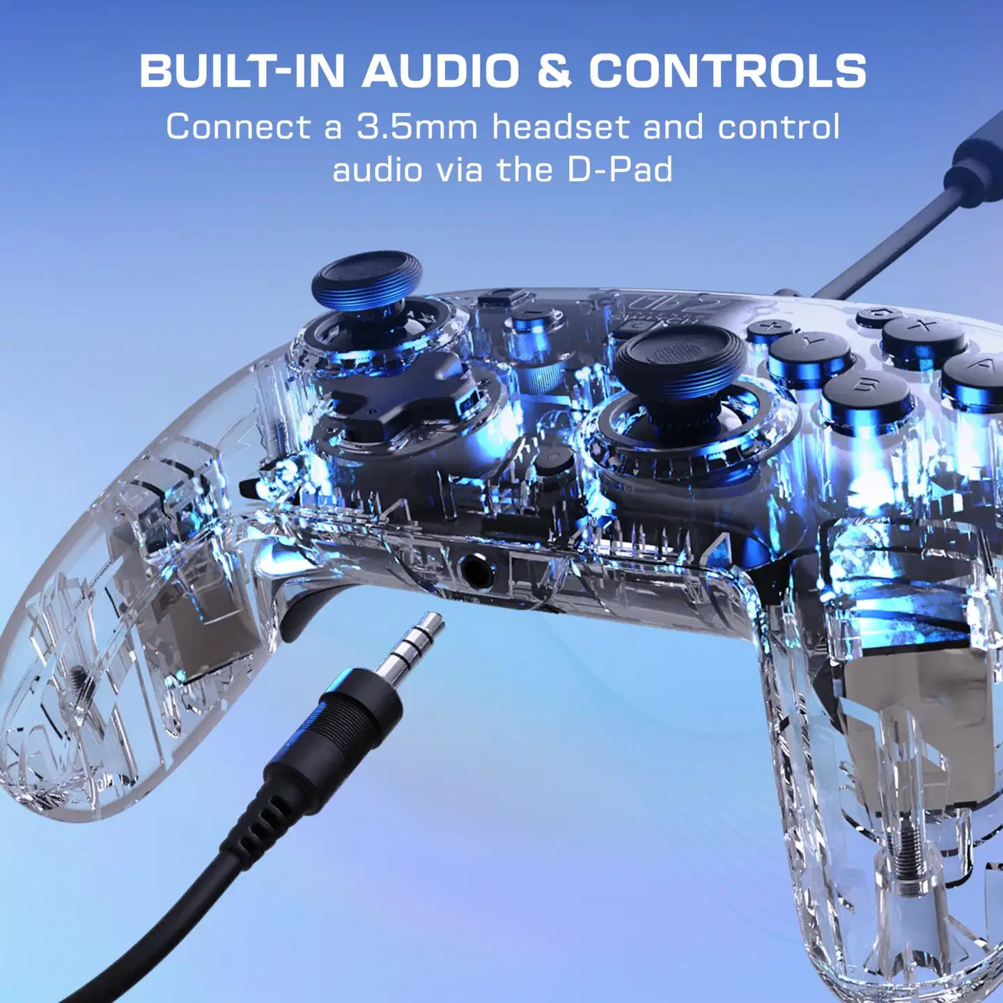 Turtle Beach peliohjain Switch 2 Afterglow Clear - 7