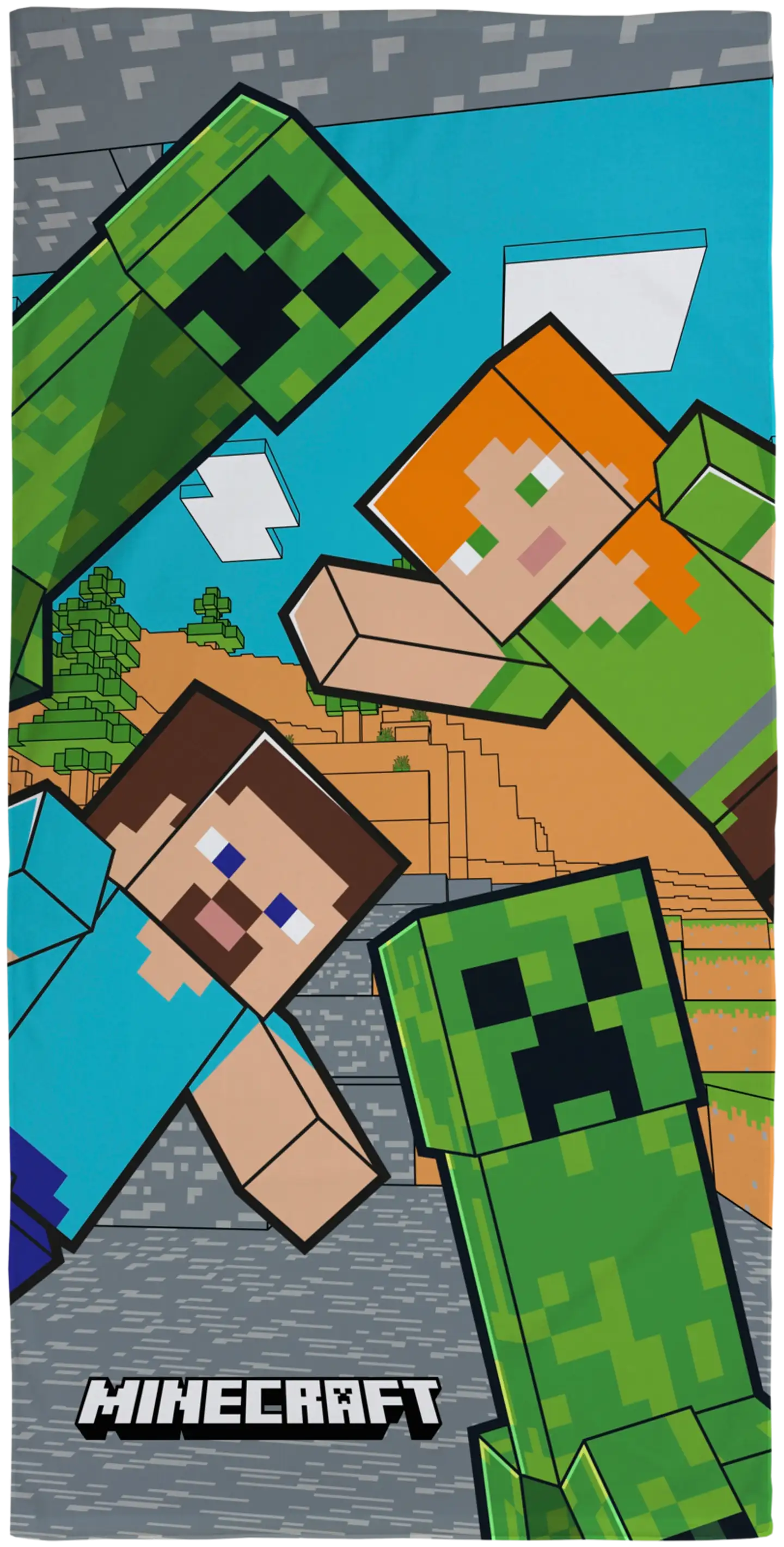 Minecraft lasten Kylpypyyhe 70x140 cm - 1