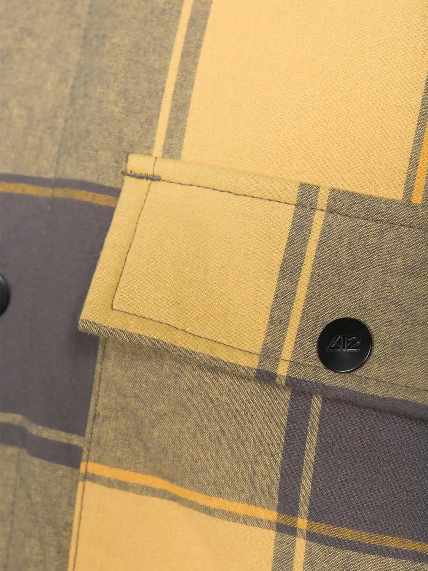 Luode12 miesten vanullinen paitatakki 204L332678 - Yellow - 5