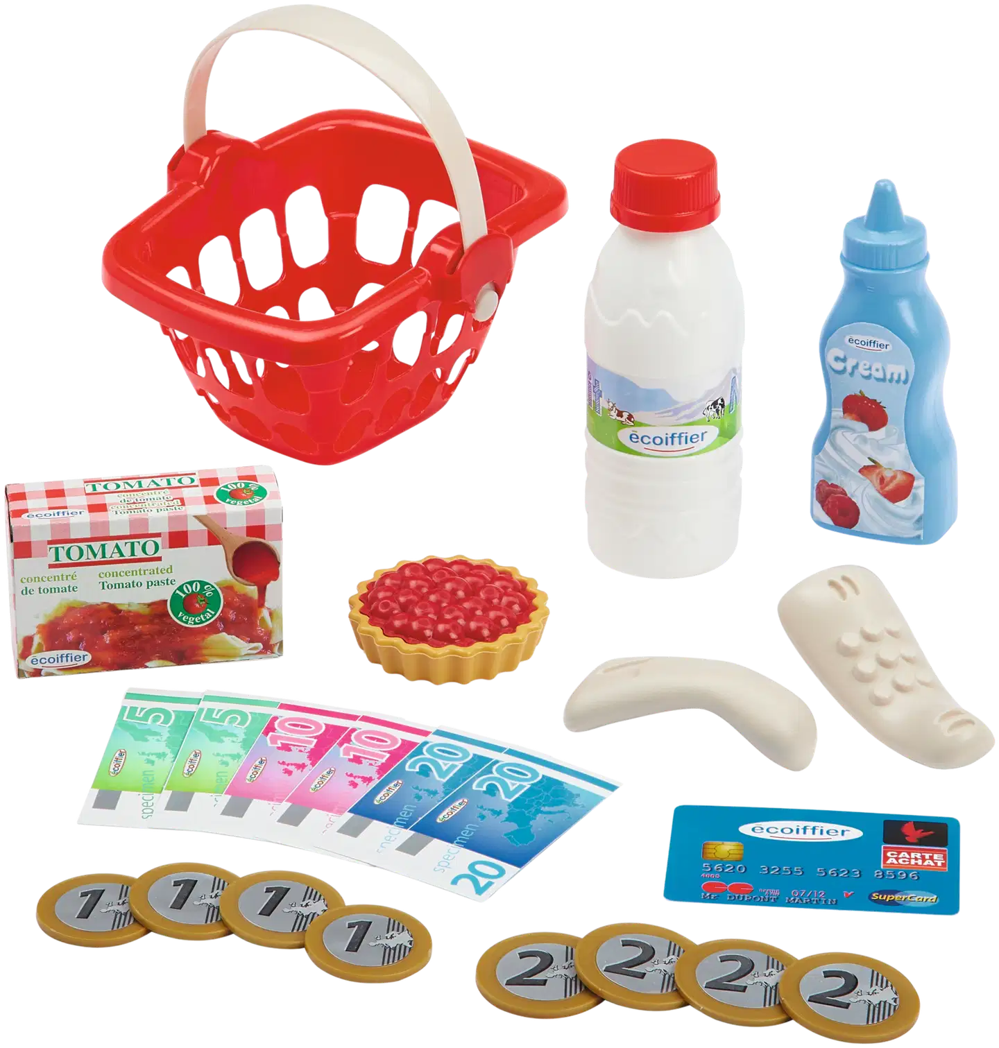 Ecoiffier - 100 % Chef - Kassakone -leikkisetti - 6