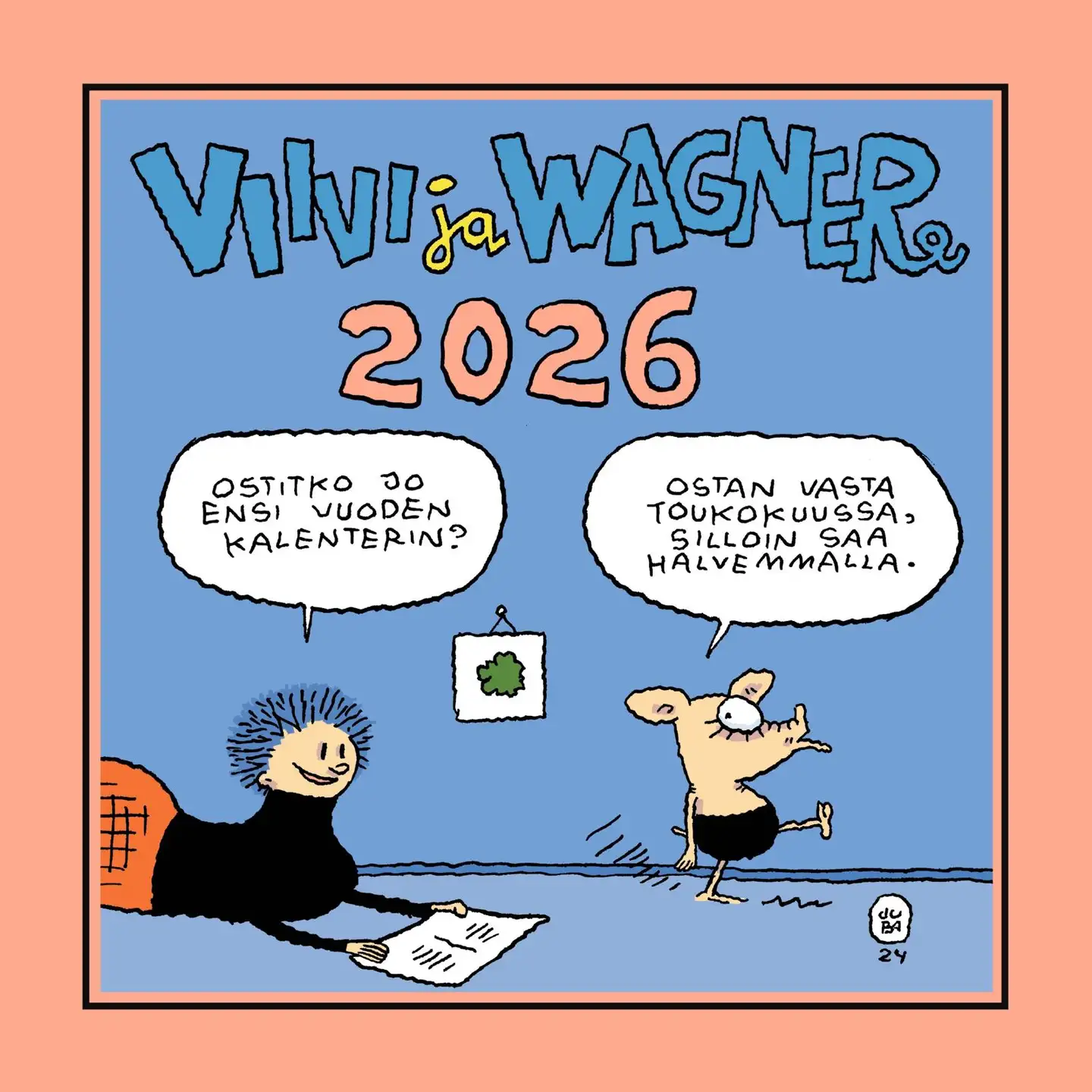 Otava Viivi ja Wagner seinäkalenteri 2026