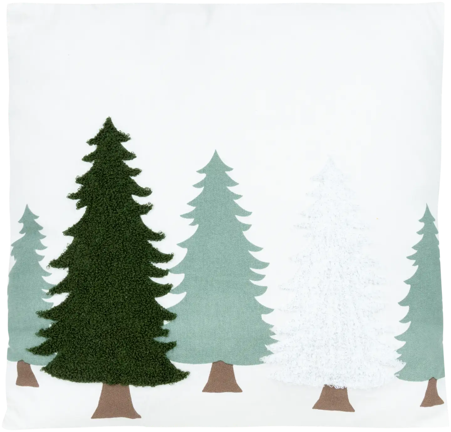House sisustustyyny Fir trees 50x50 cm beige/vihreä - 1