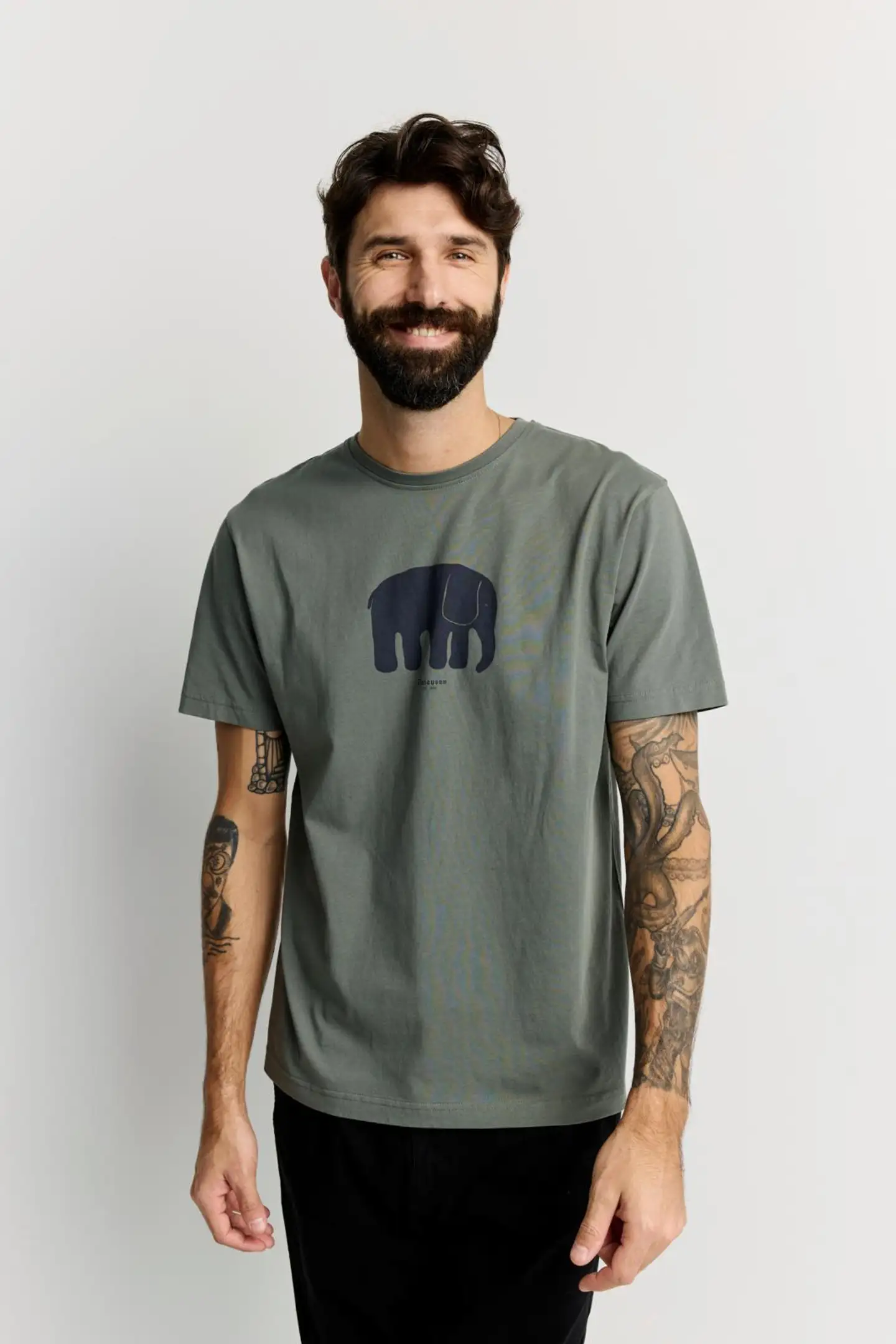 Finlayson miesten t-paita Elefantti - Green - 1